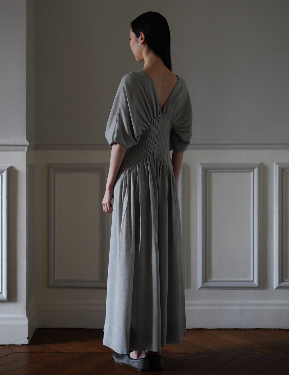 Mark Kenly Domino Tan | Dashika Dress・ Light Moss