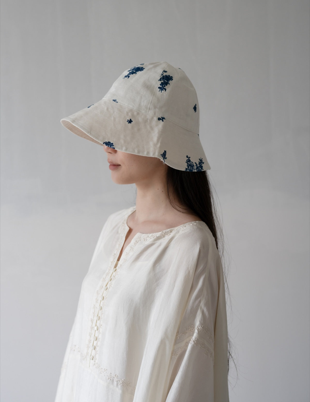 Reversible Bucket Hat・Indigo Print