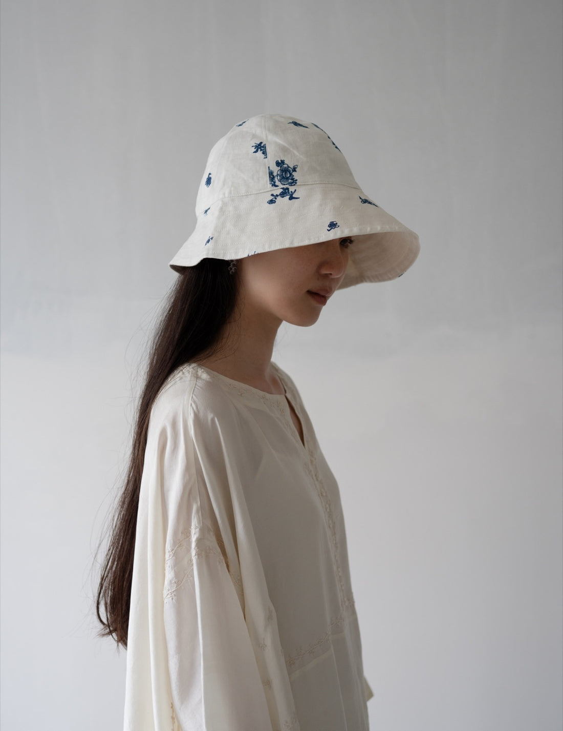 Reversible Bucket Hat・Indigo Print