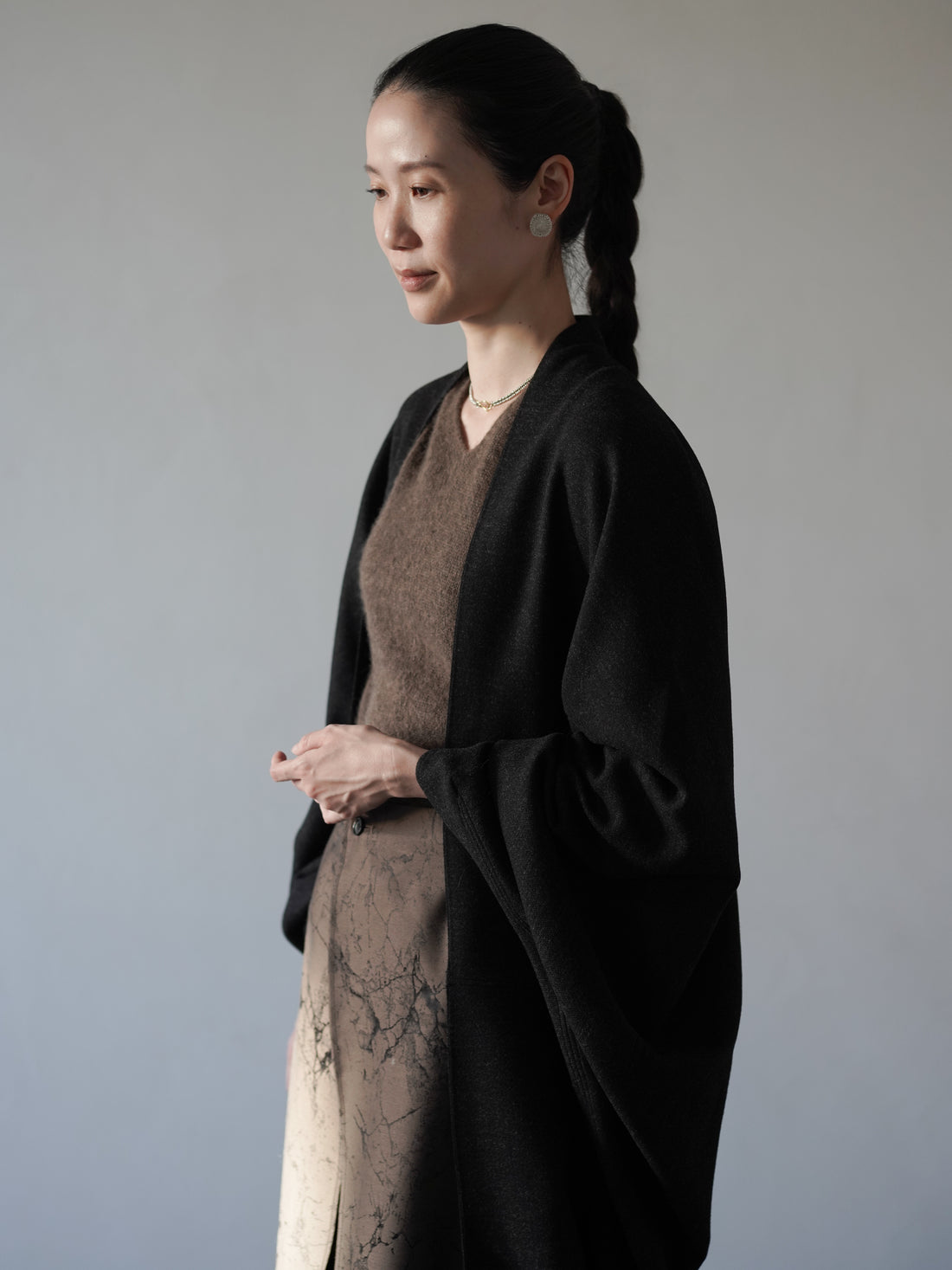 FABIOLA COAT • Black Melange