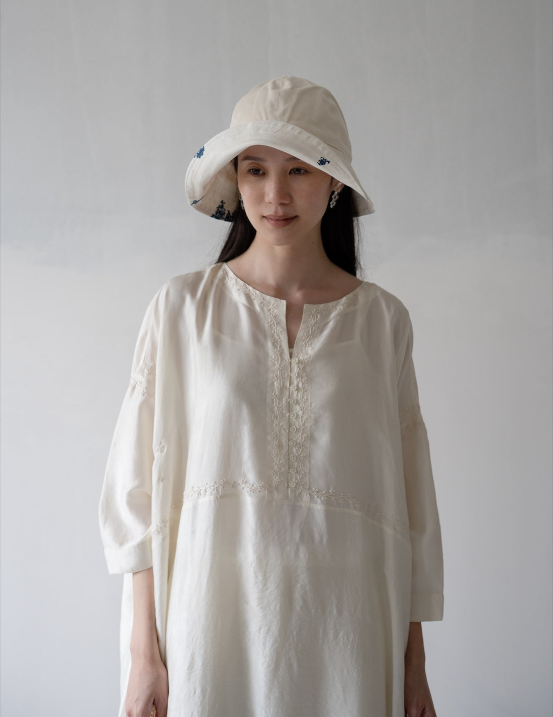 Reversible Bucket Hat・Indigo Print