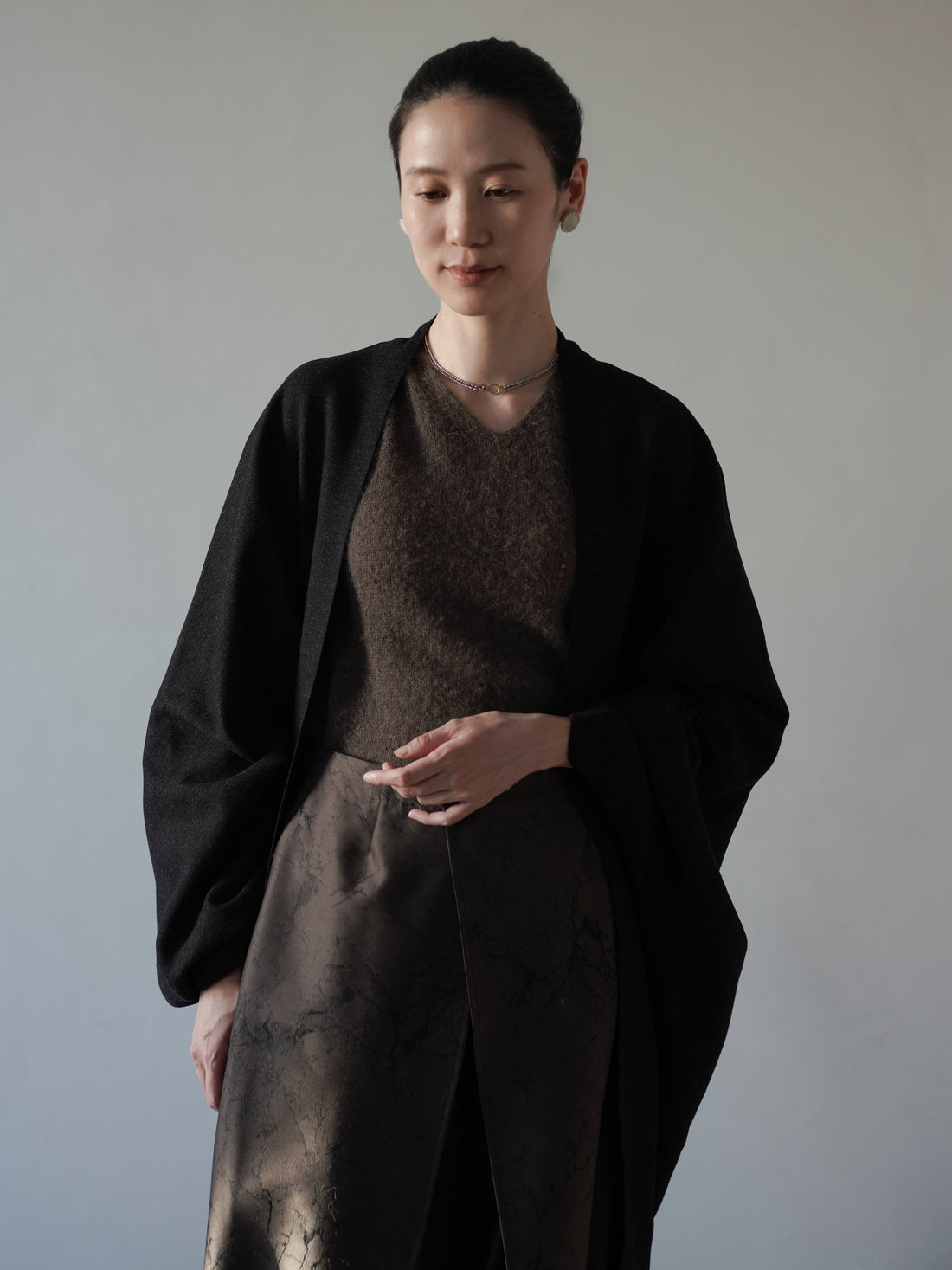 FABIOLA COAT • Black Melange