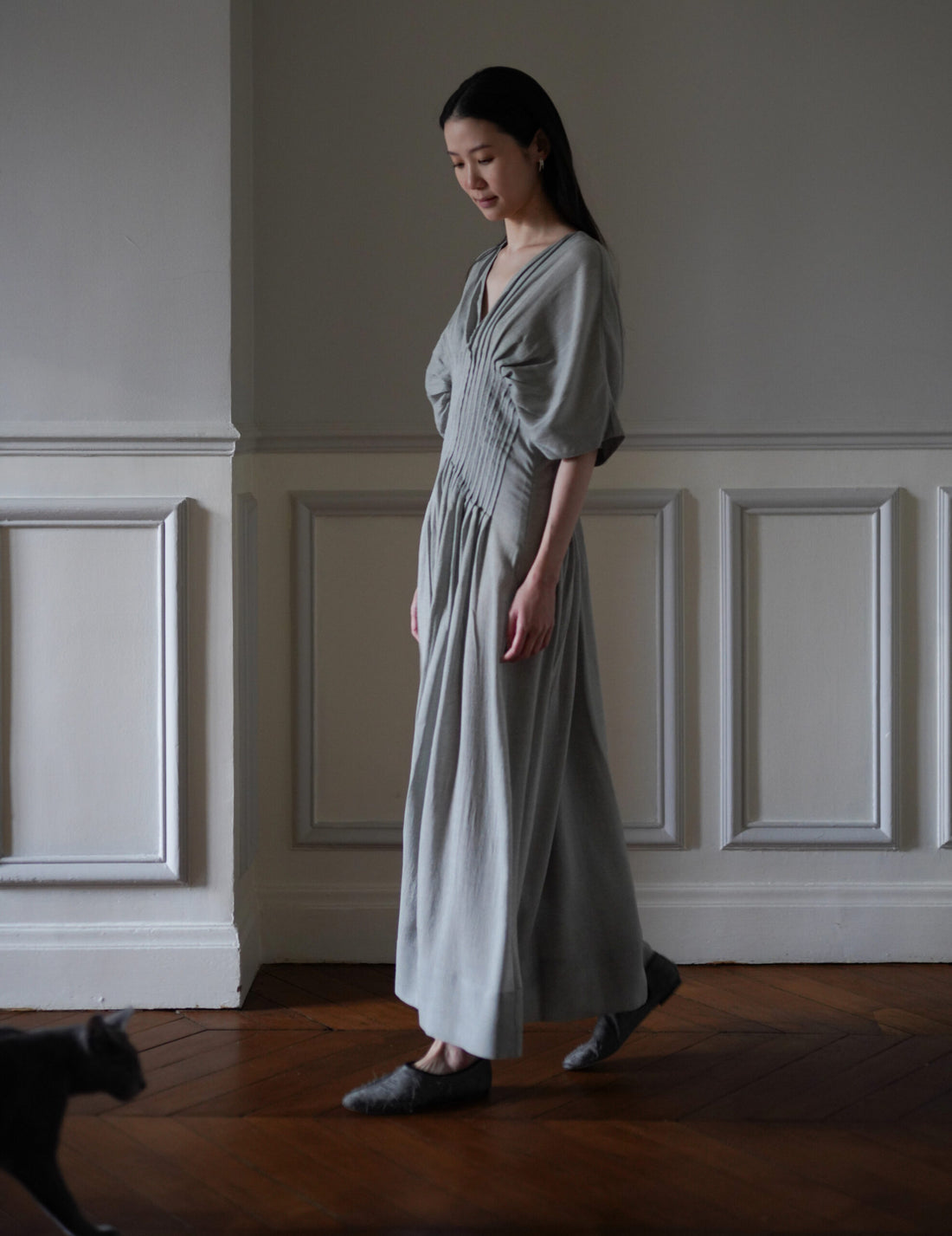 Mark Kenly Domino Tan | Dashika Dress・ Light Moss