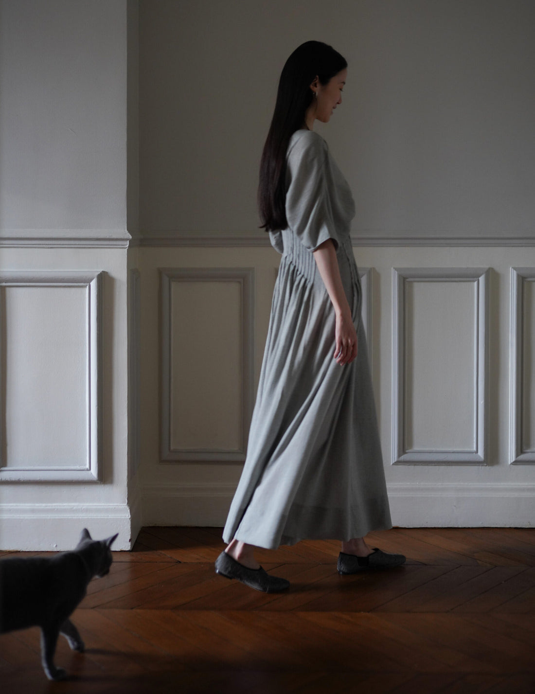 Mark Kenly Domino Tan | Dashika Dress・ Light Moss