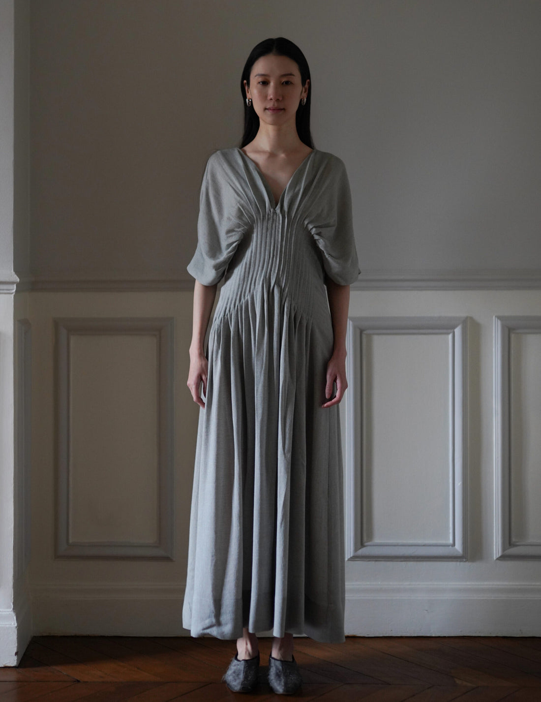 Mark Kenly Domino Tan | Dashika Dress・ Light Moss