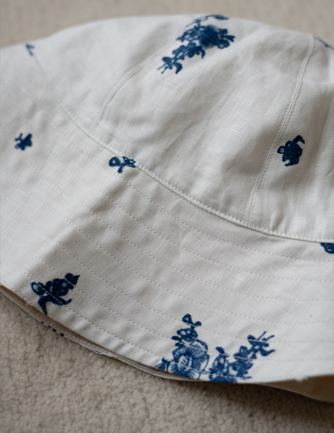 Reversible Bucket Hat・Indigo Print