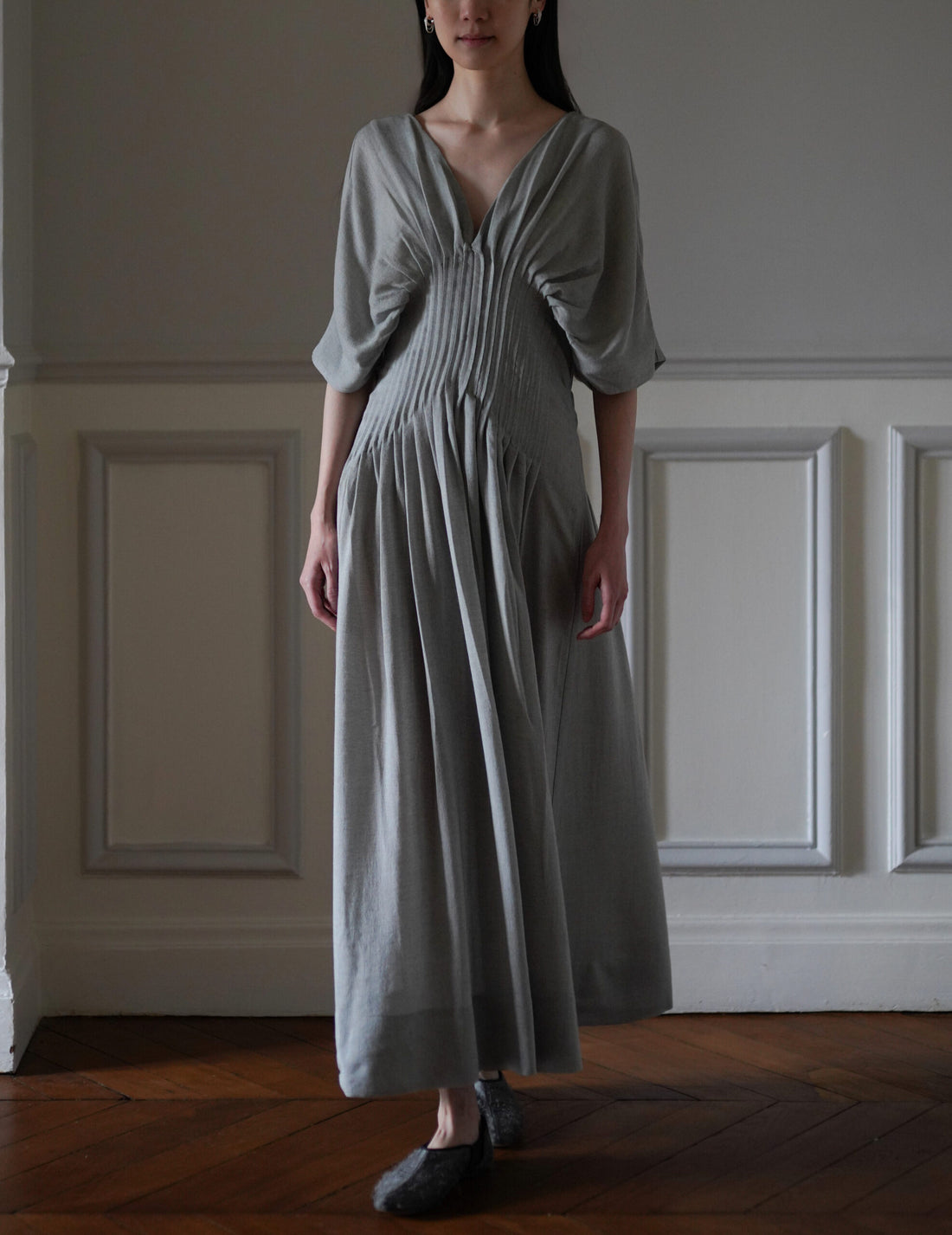 Mark Kenly Domino Tan | Dashika Dress・ Light Moss