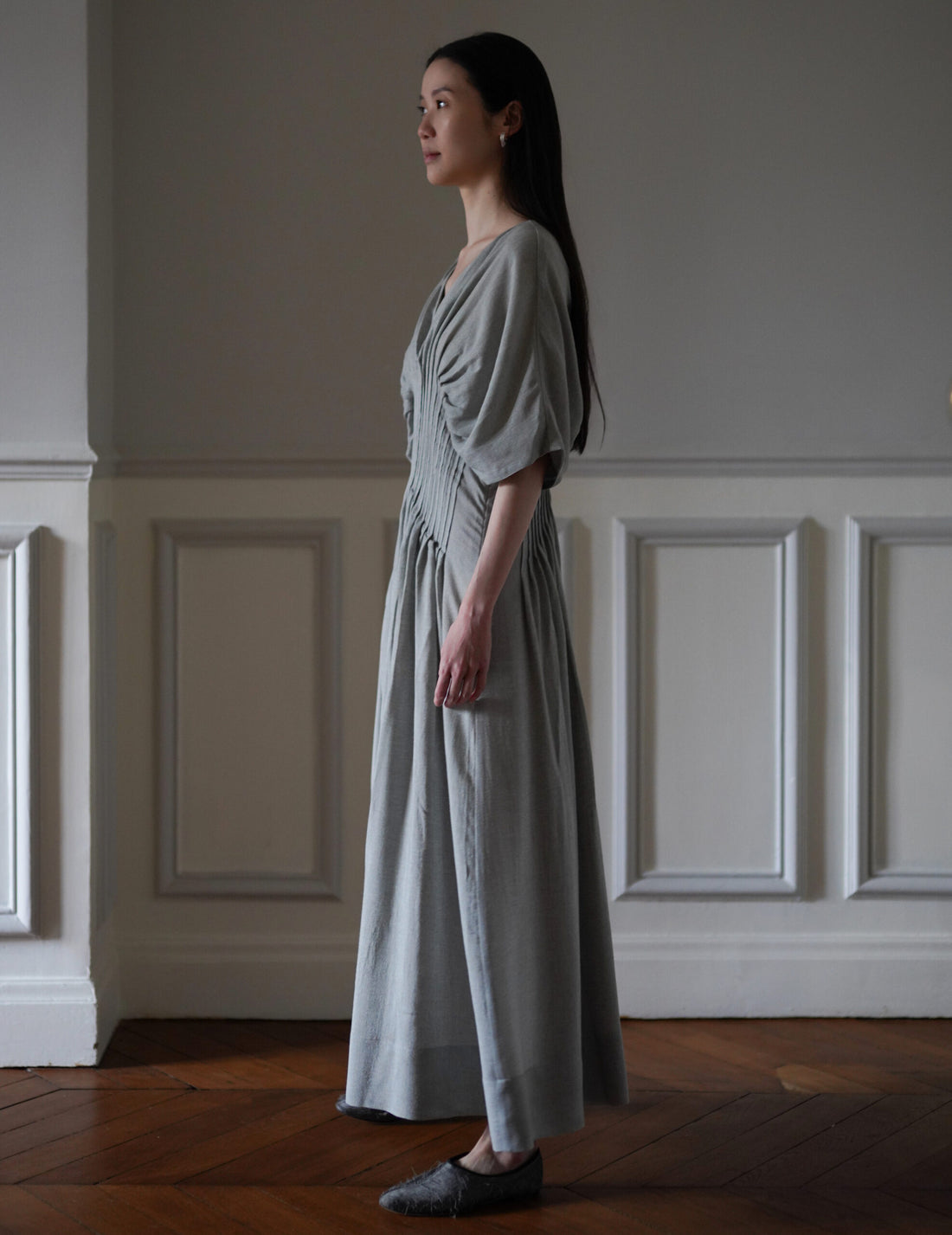 Mark Kenly Domino Tan | Dashika Dress・ Light Moss