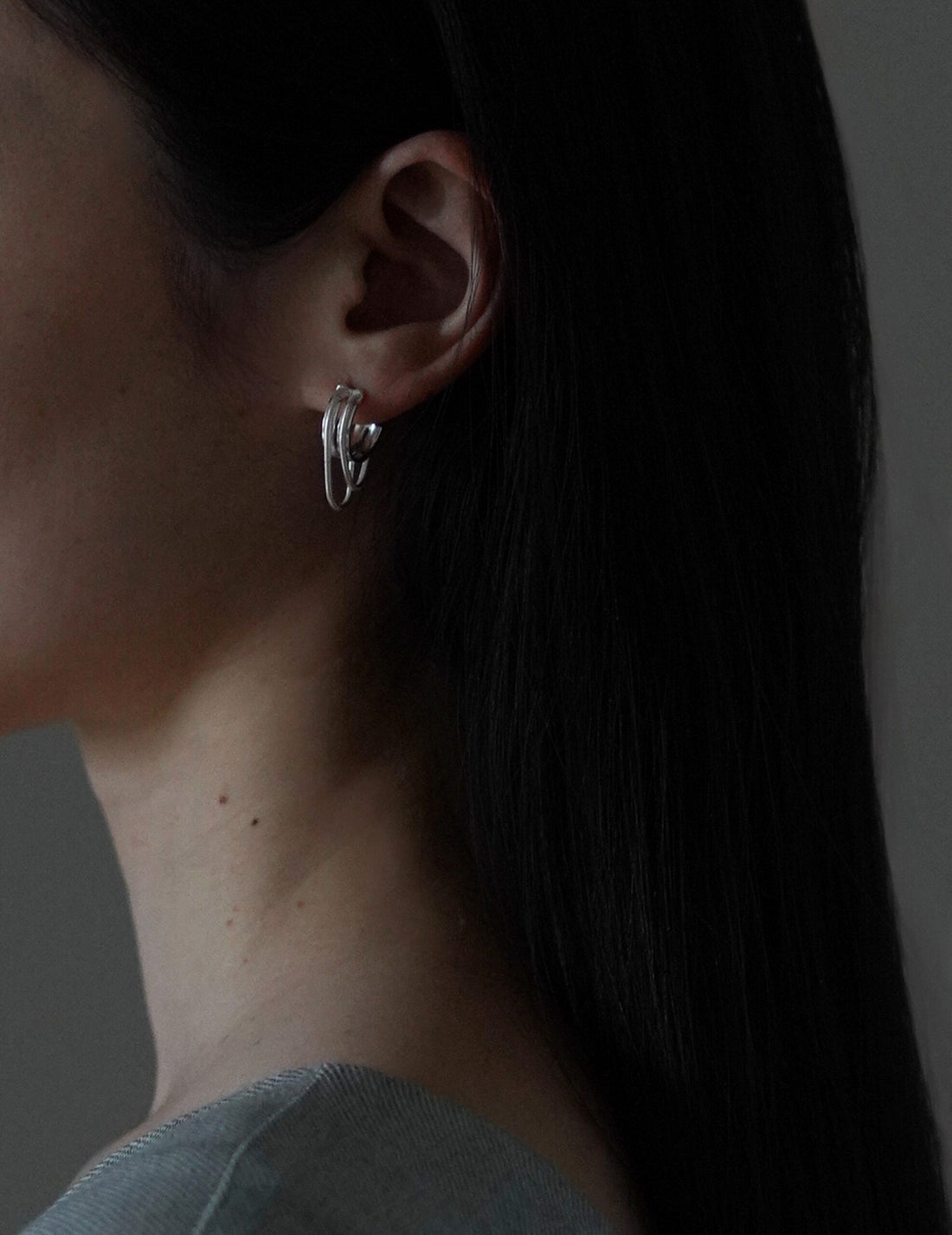 MAGGOOSH | TWINKLER MINI DOUBLE Earrings・Silver