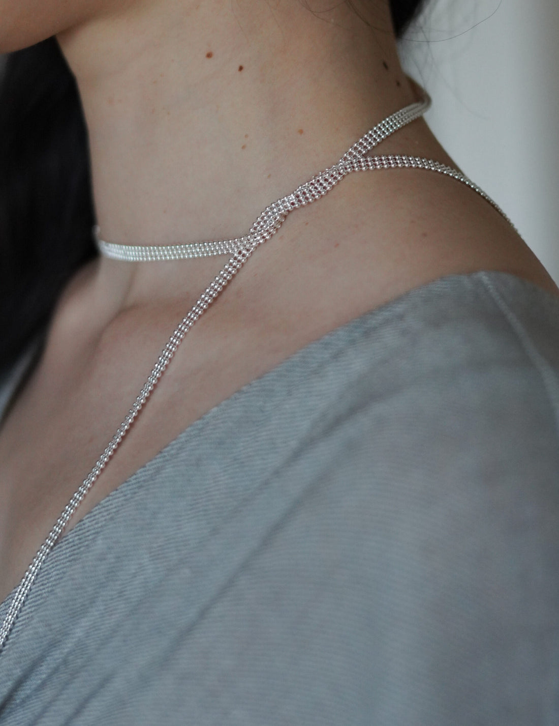 MAGGOOSH | ALTAR SCARF Necklace・Silver