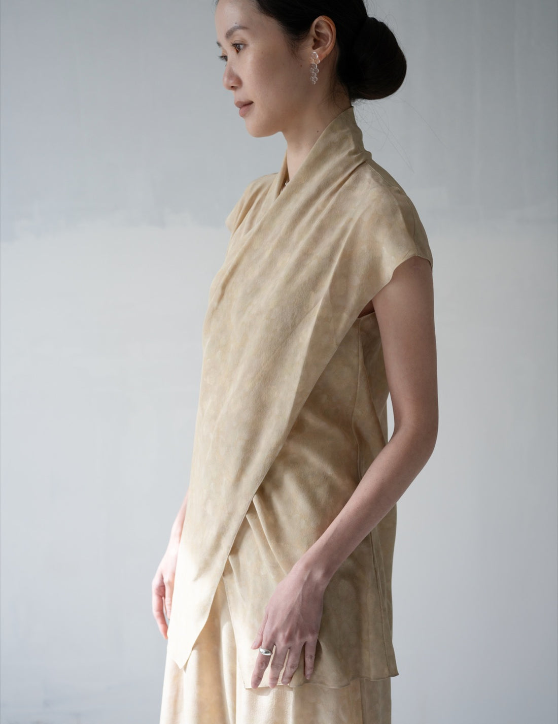 Cassiopea Silk Top・Flora Print
