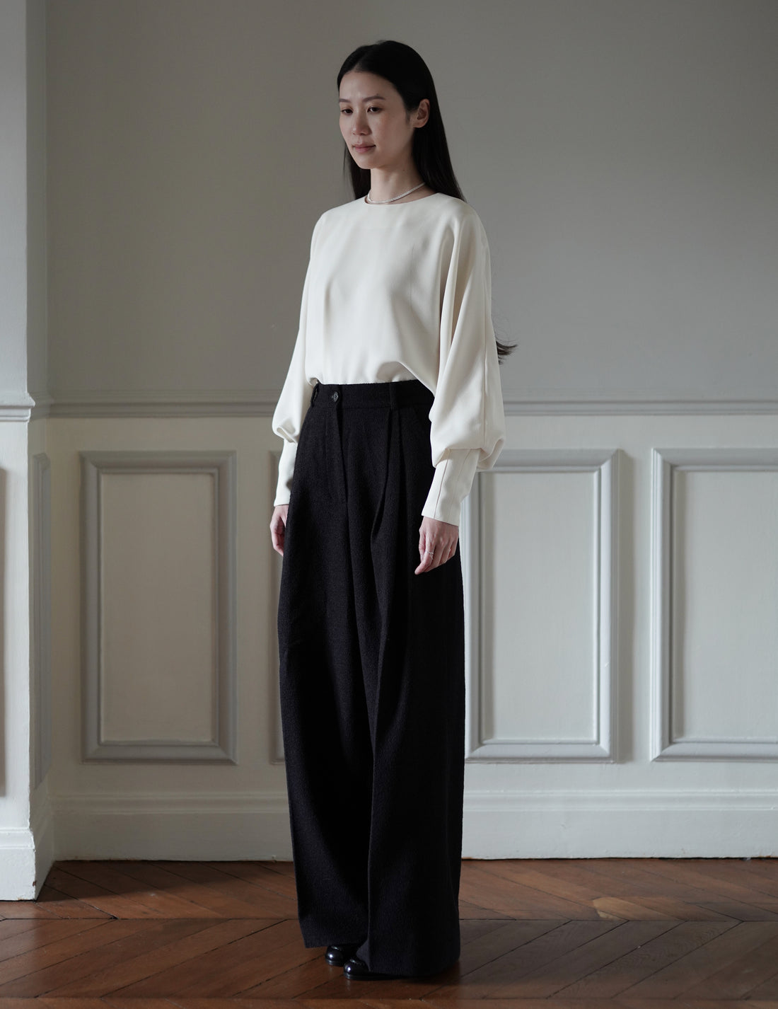 Mark Kenly Domino Tan | Paola Pants・Dark Brown