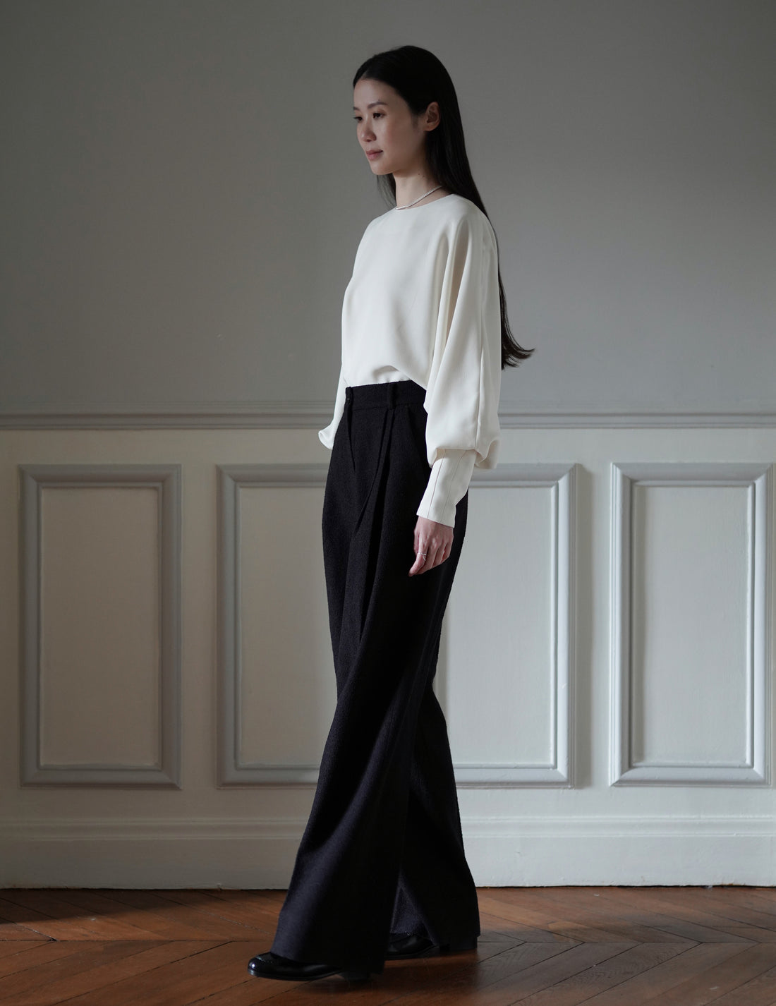 Mark Kenly Domino Tan | Paola Pants・Dark Brown