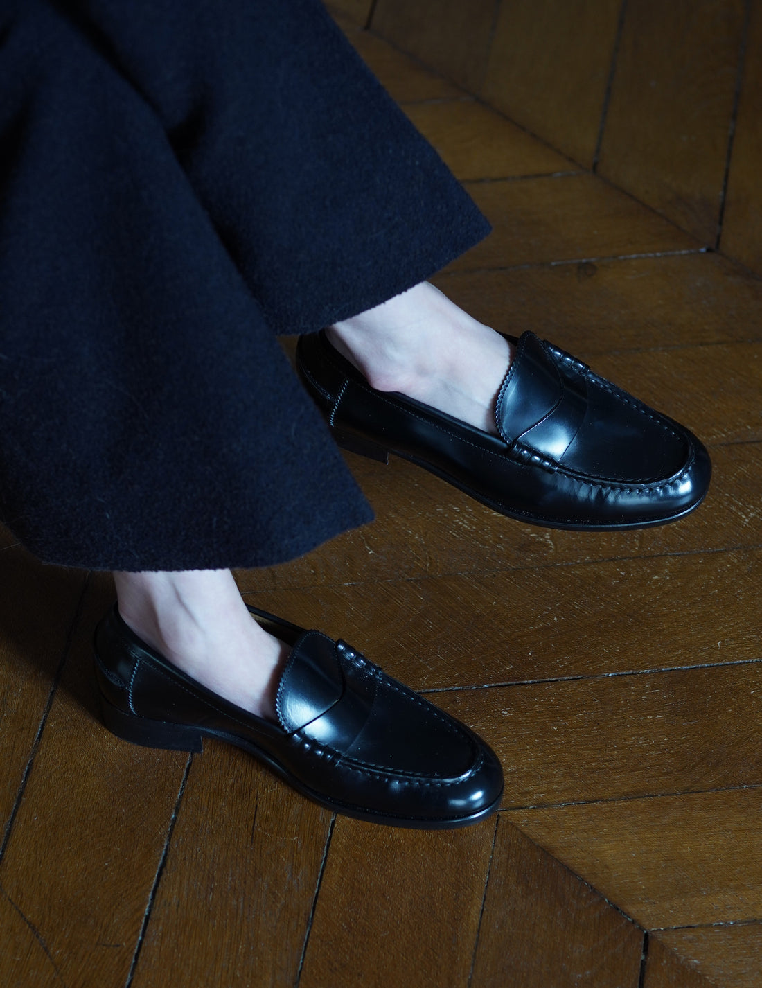 Anne Thomas | Marie Cécile Loafers・Polido Black
