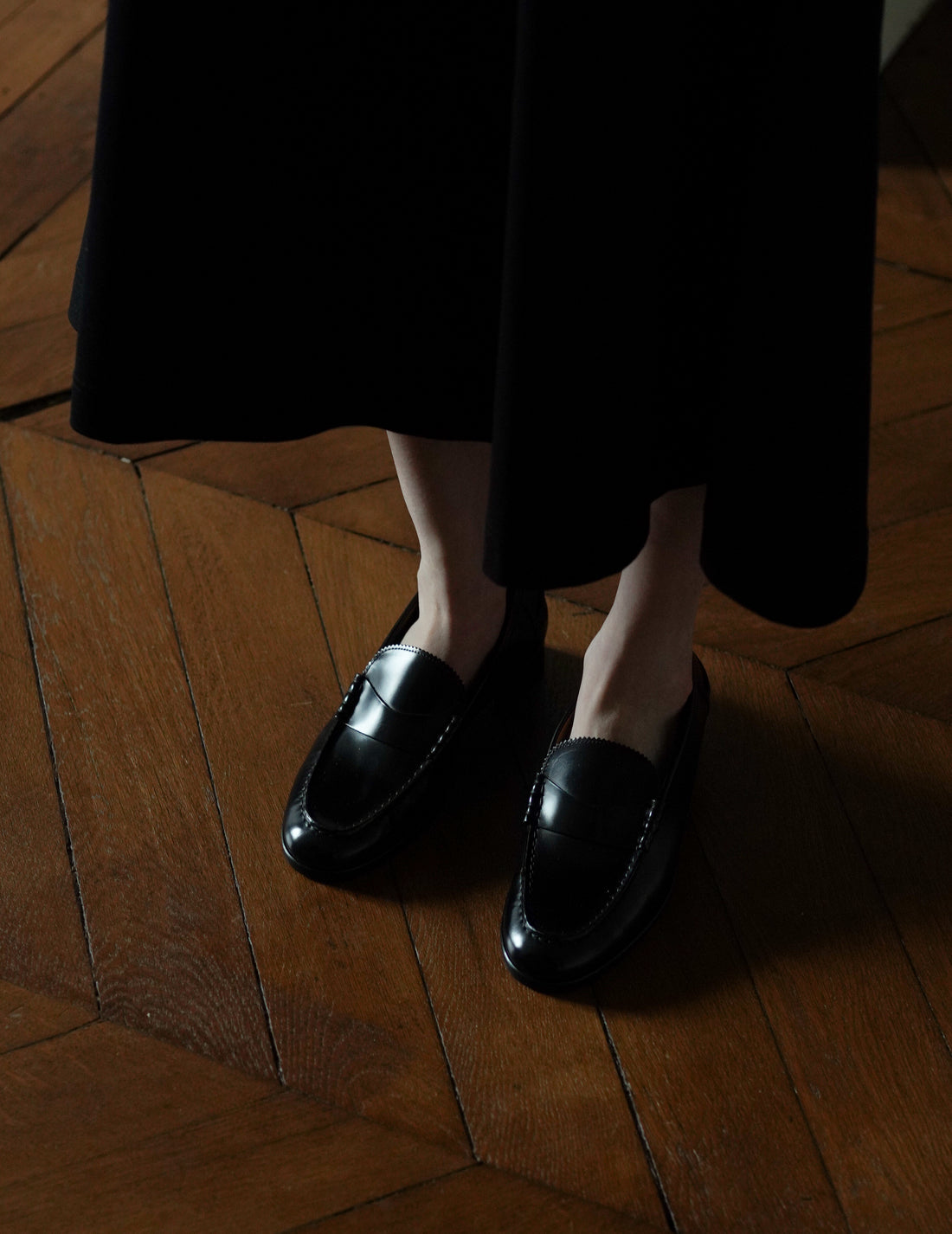 Anne Thomas | Marie Cécile Loafers・Polido Black