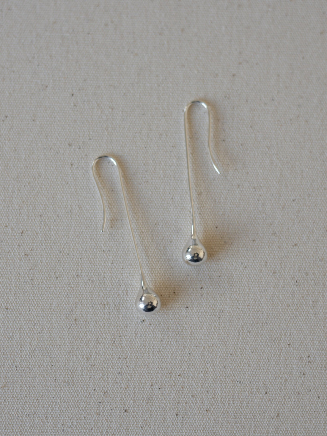Datura Long Drop Earrings・Silver