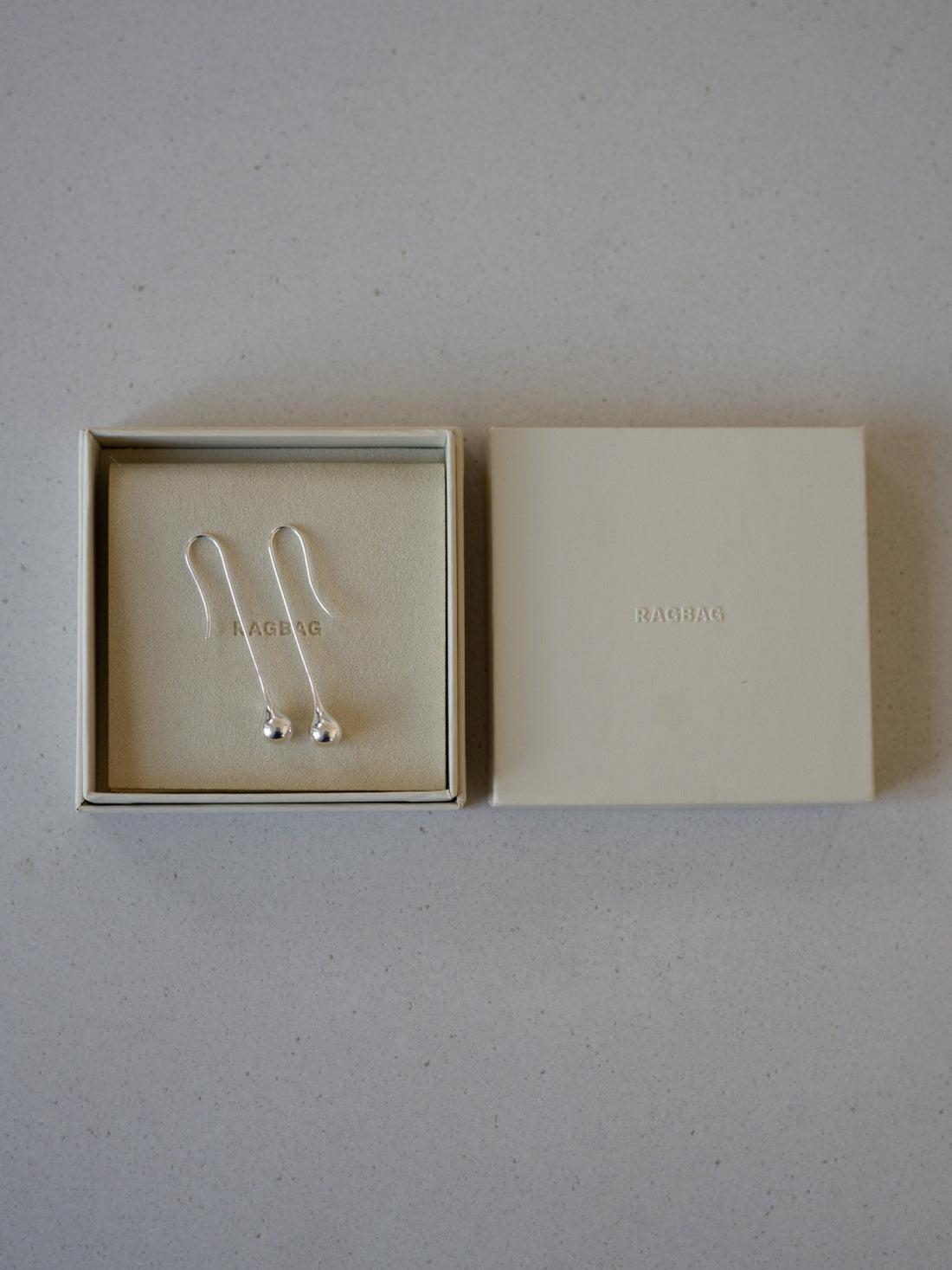 Datura Long Drop Earrings・Silver