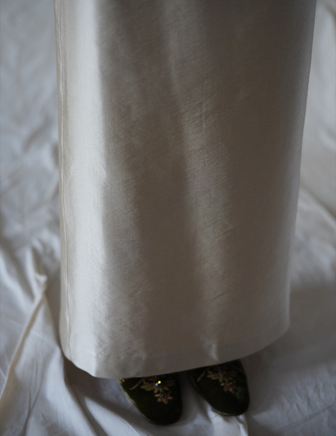 INGA High-Waisted Long Skirt・Golden Beige