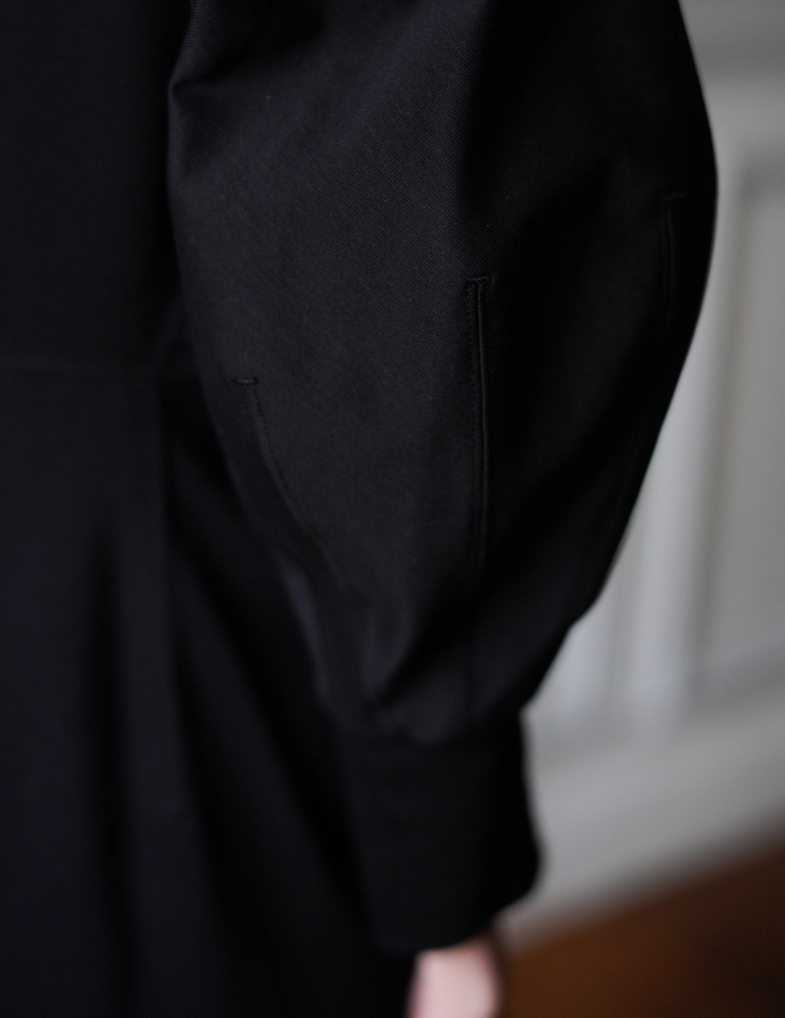 MAME KUROGOUCHI | Cotton Jersey Flare Dress・Black