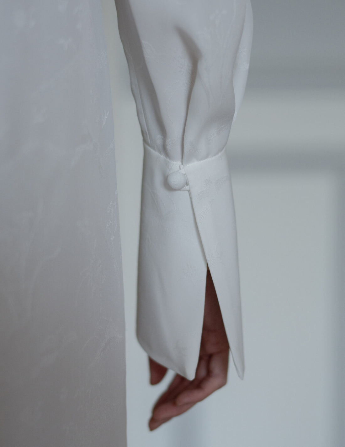 Mame Kurogouchi  | I-Line Jacquard Dress・White