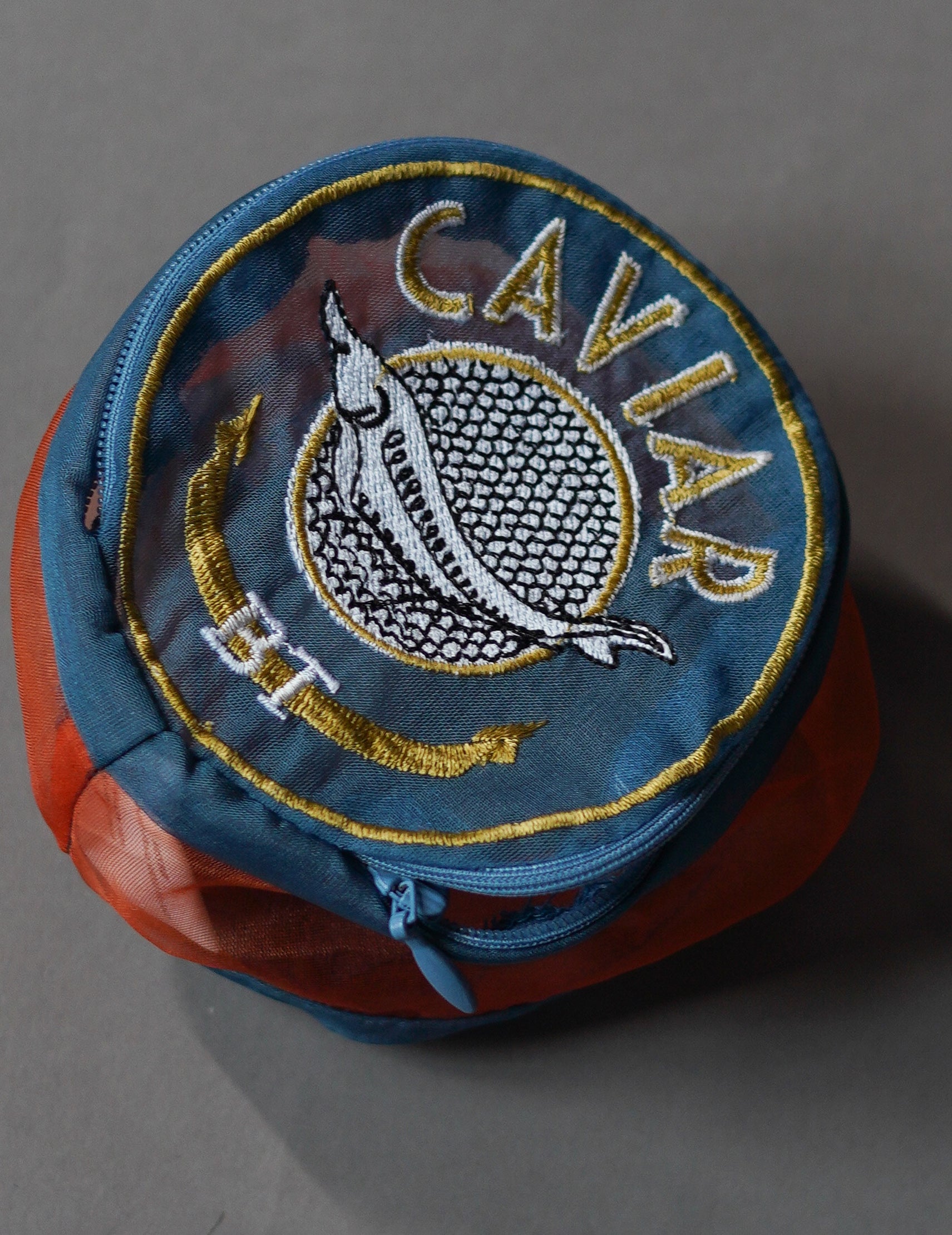 Caviar Embroidered Organza Pouch