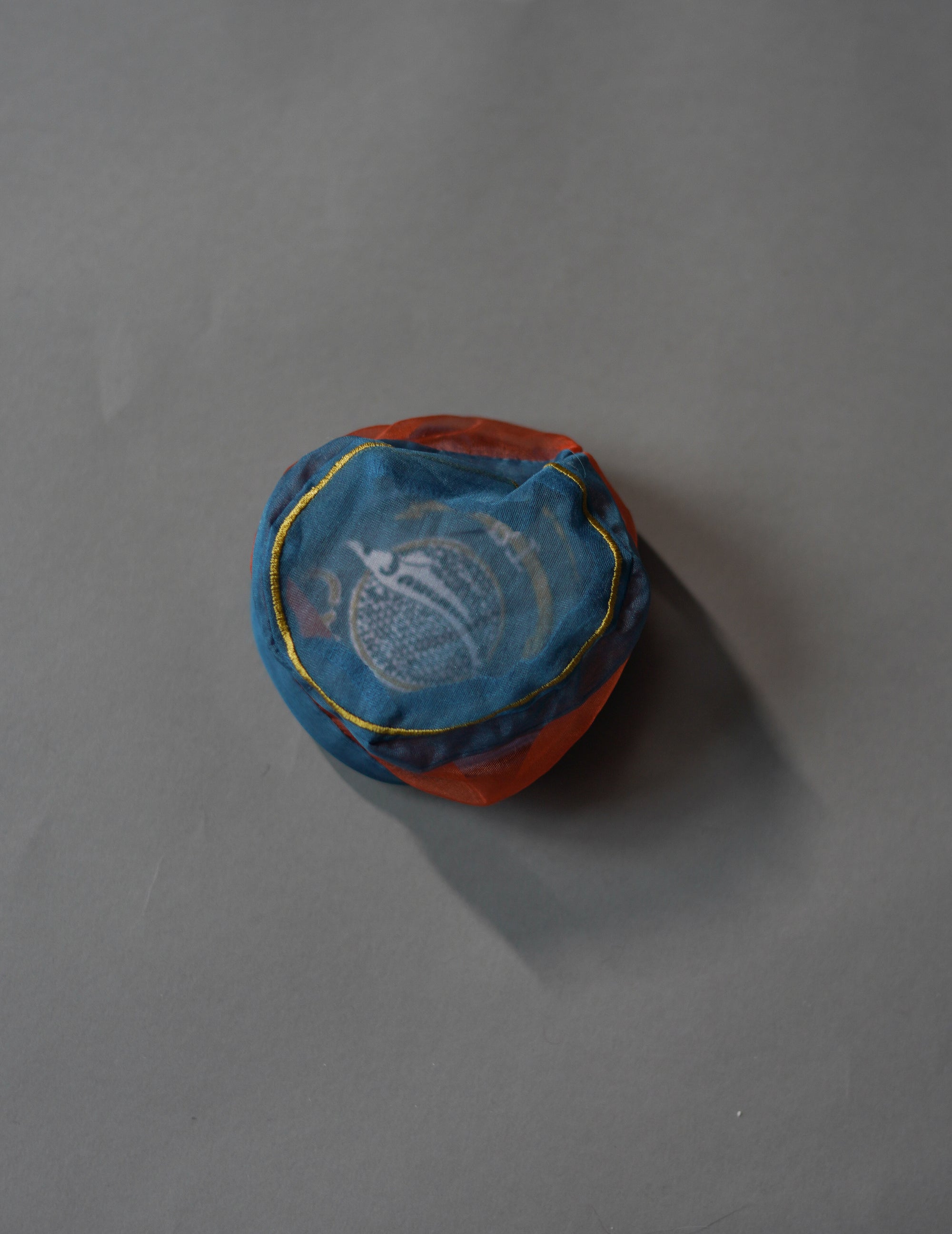 Caviar Embroidered Organza Pouch