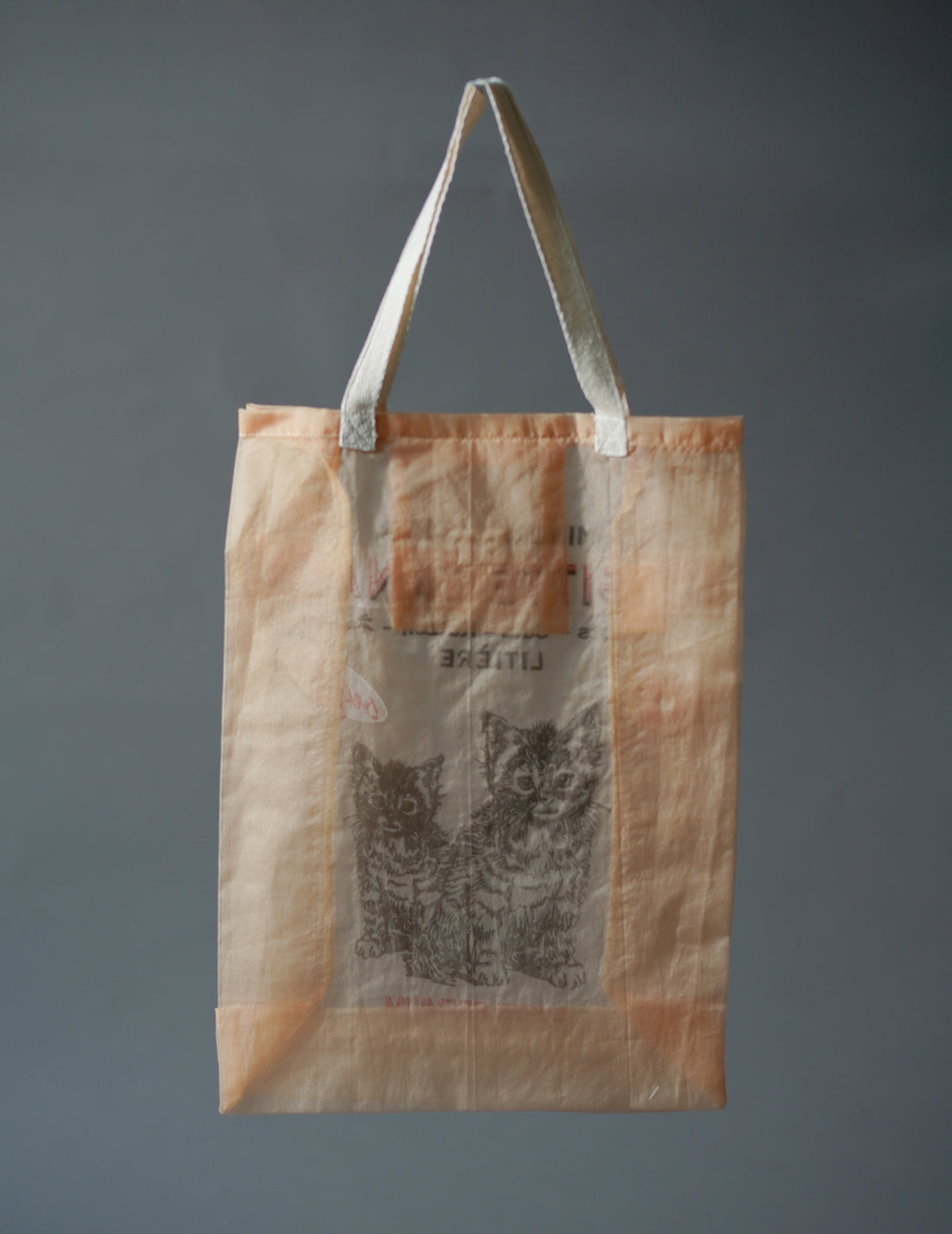 Brigitte Tanaka | Chat Peach Embroidered Organza Bag