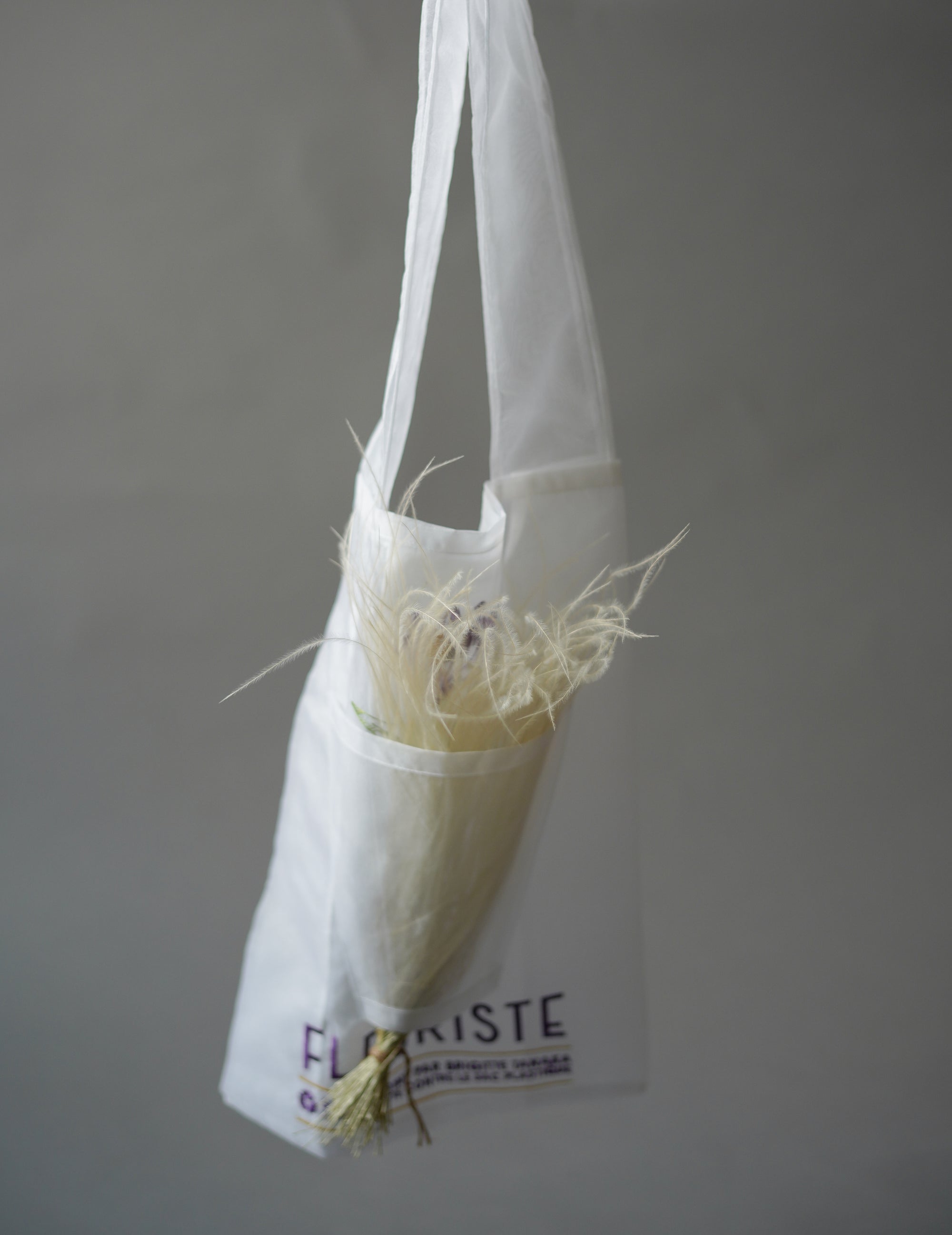 Florist Bulb Embroidered Organza Bag