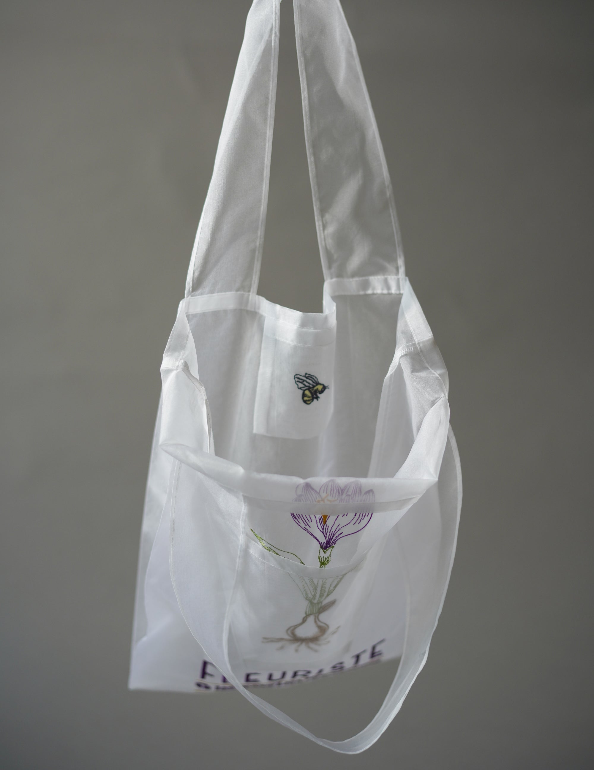 Florist Bulb Embroidered Organza Bag