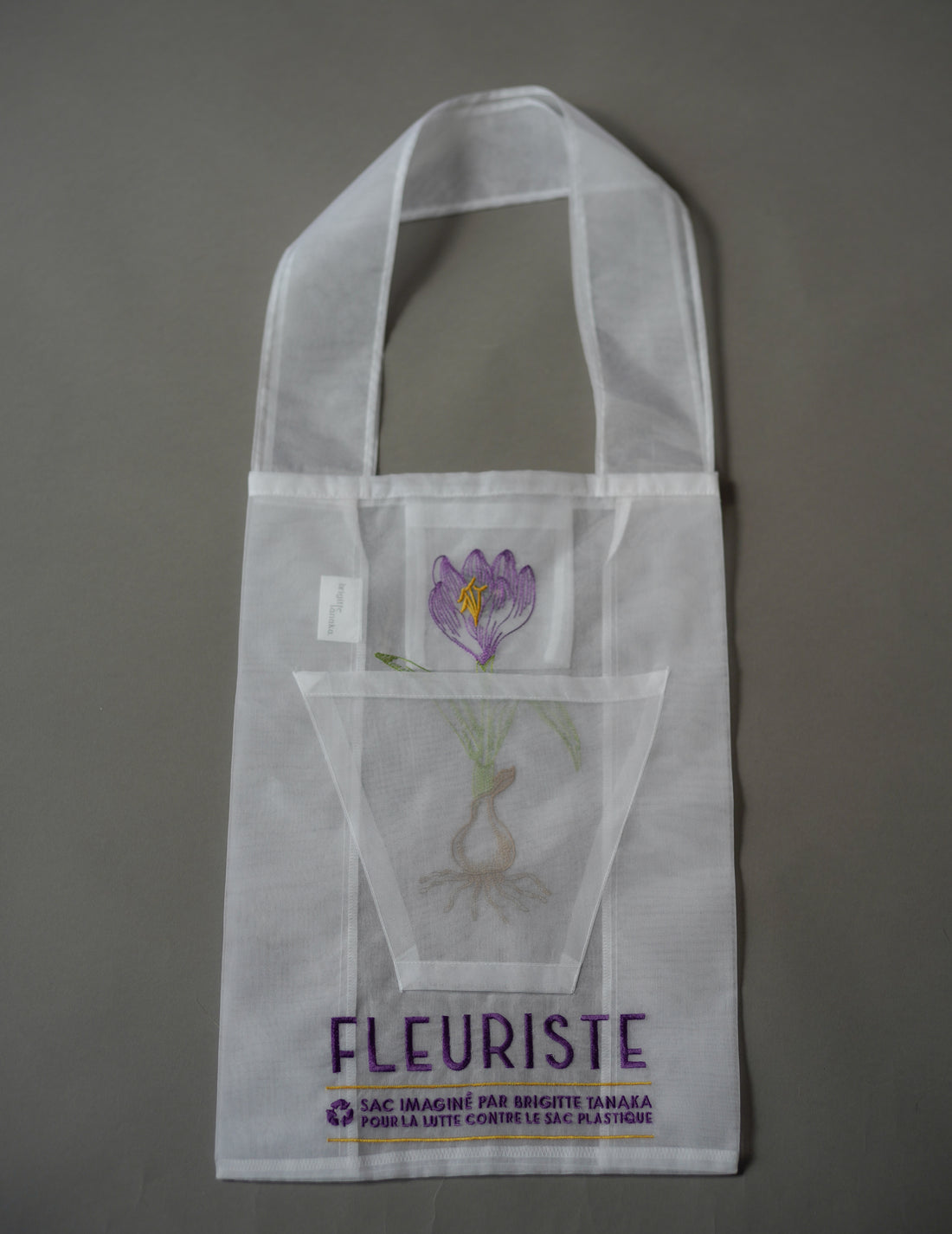 Brigitte Tanaka | Florist Bulb Embroidered Organza Bag