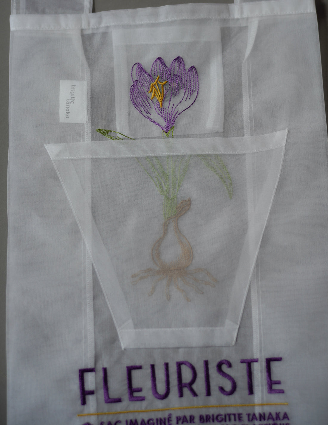 Brigitte Tanaka | Florist Bulb Embroidered Organza Bag