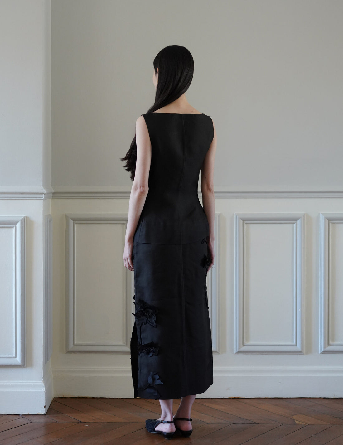 Mark Kenly Domino Tan｜Atelier Noshie Skirt・Black