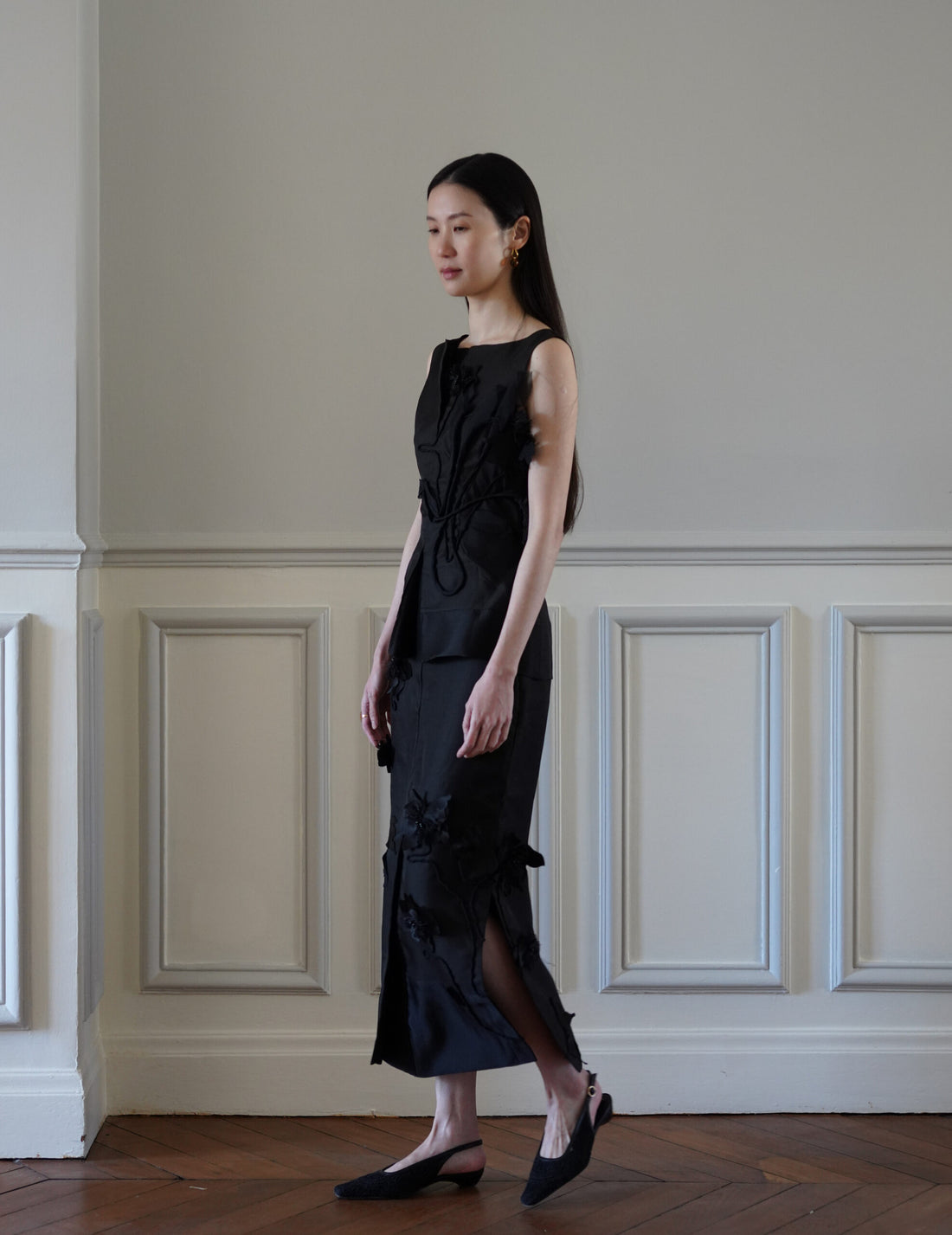 Mark Kenly Domino Tan｜Atelier Noshie Skirt・Black
