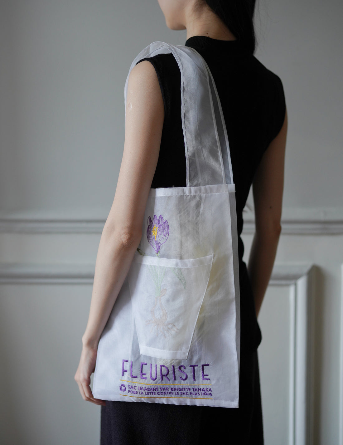 Brigitte Tanaka | Florist Bulb Embroidered Organza Bag