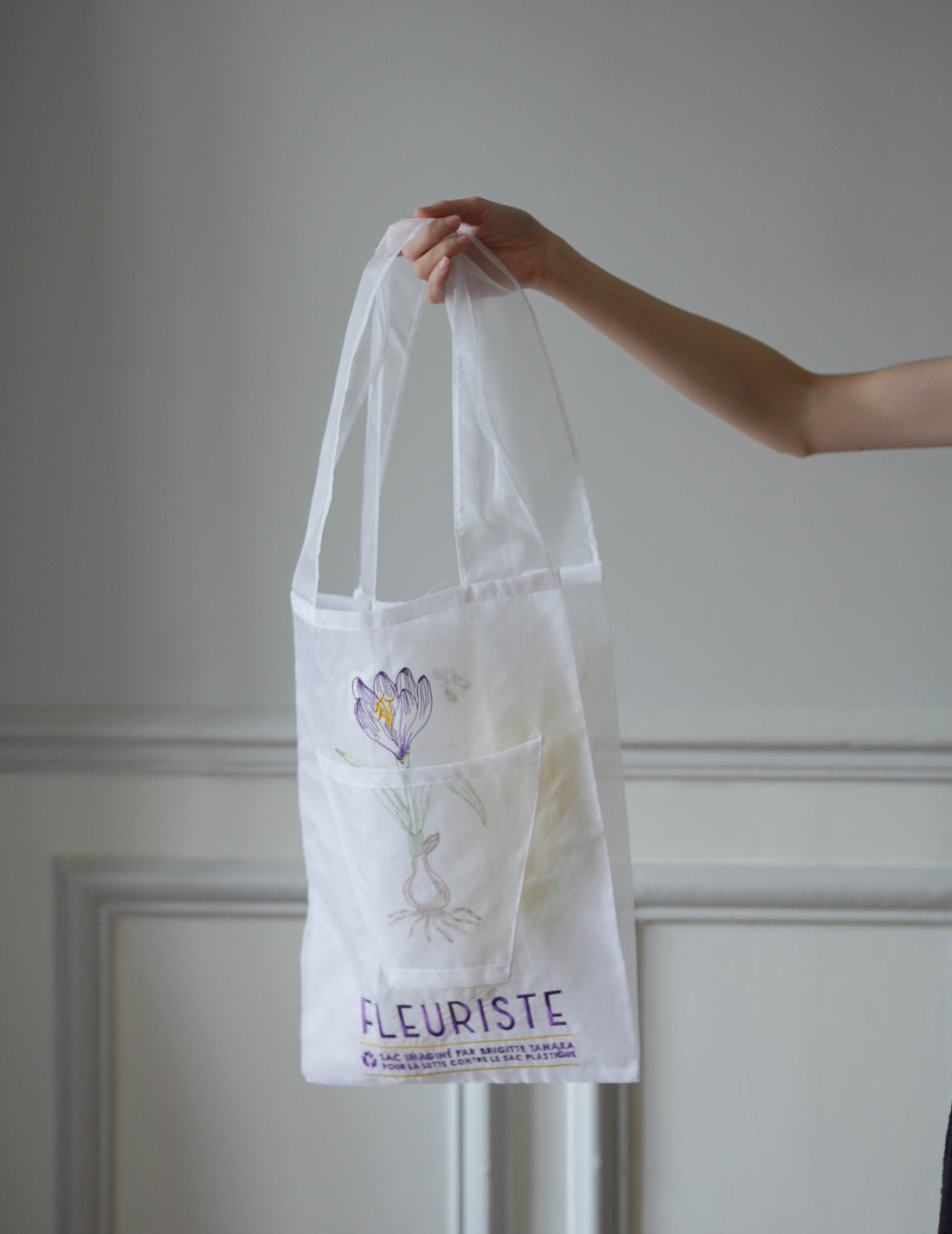 Brigitte Tanaka | Florist Bulb Embroidered Organza Bag