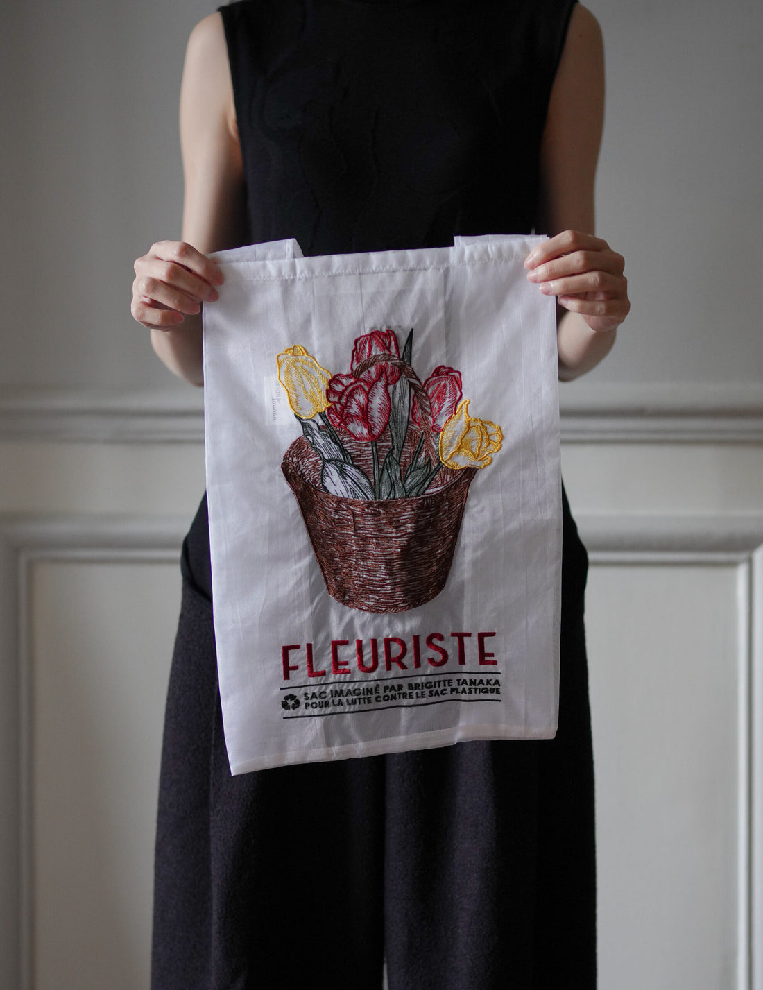 Brigitte Tanaka | Florist Basket Embroidered Organza Bag