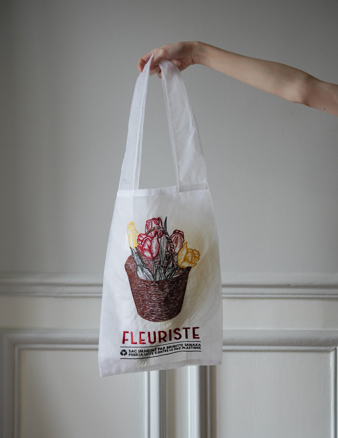 Brigitte Tanaka | Florist Basket Embroidered Organza Bag