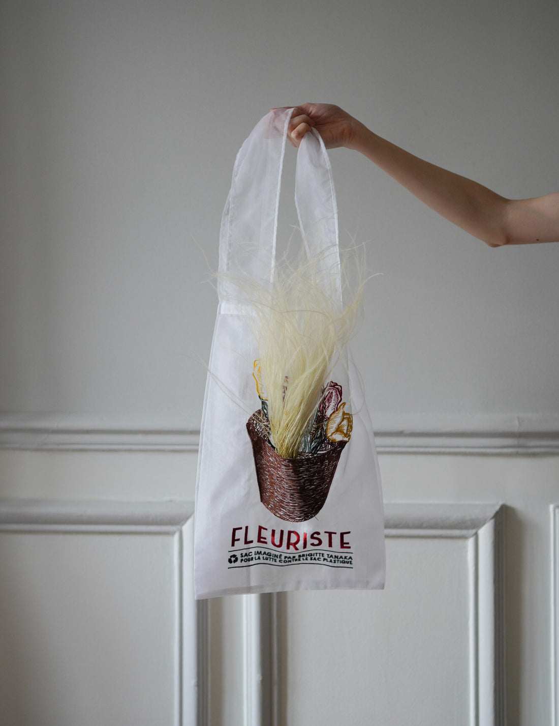 Brigitte Tanaka | Florist Basket Embroidered Organza Bag