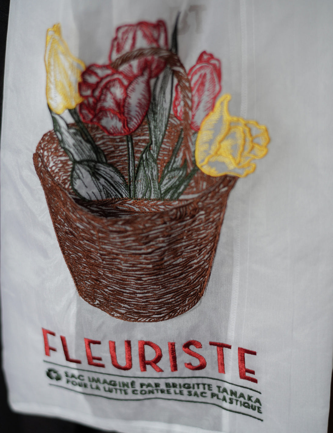 Brigitte Tanaka | Florist Basket Embroidered Organza Bag