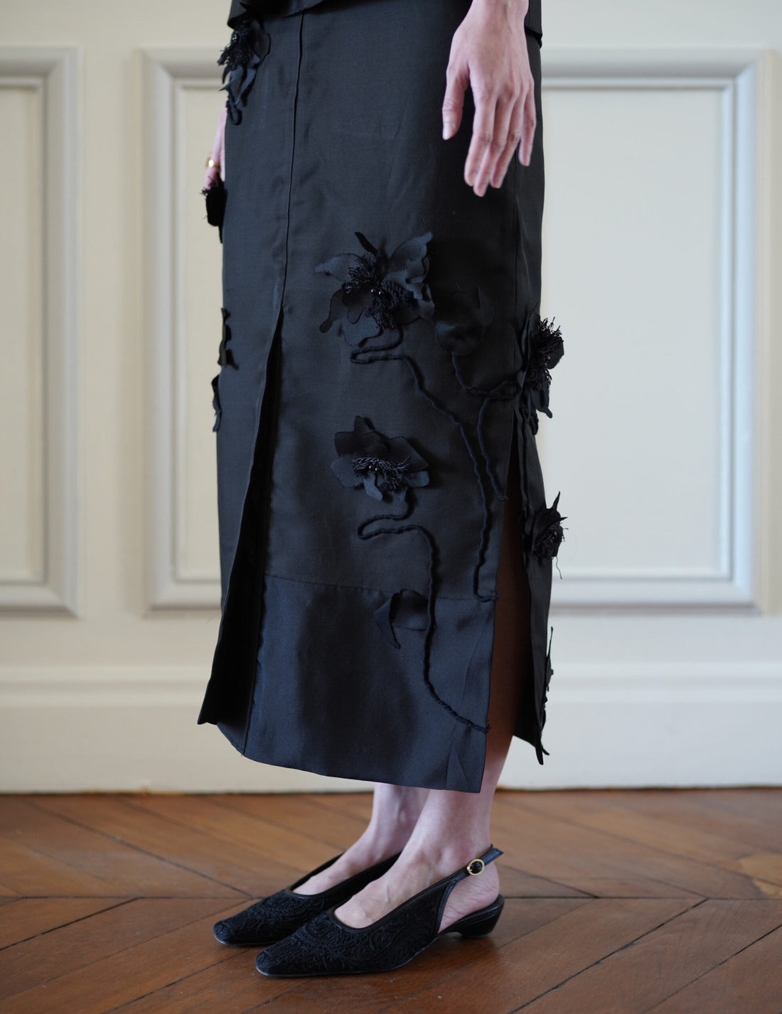 Mark Kenly Domino Tan｜Atelier Noshie Skirt・Black