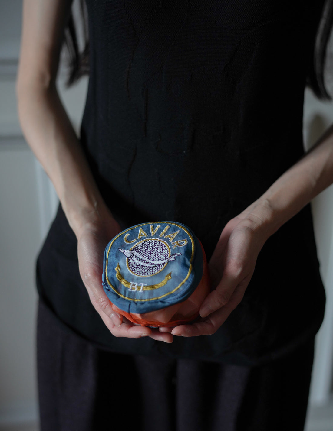 Brigitte Tanaka | Caviar Embroidered Organza Pouch