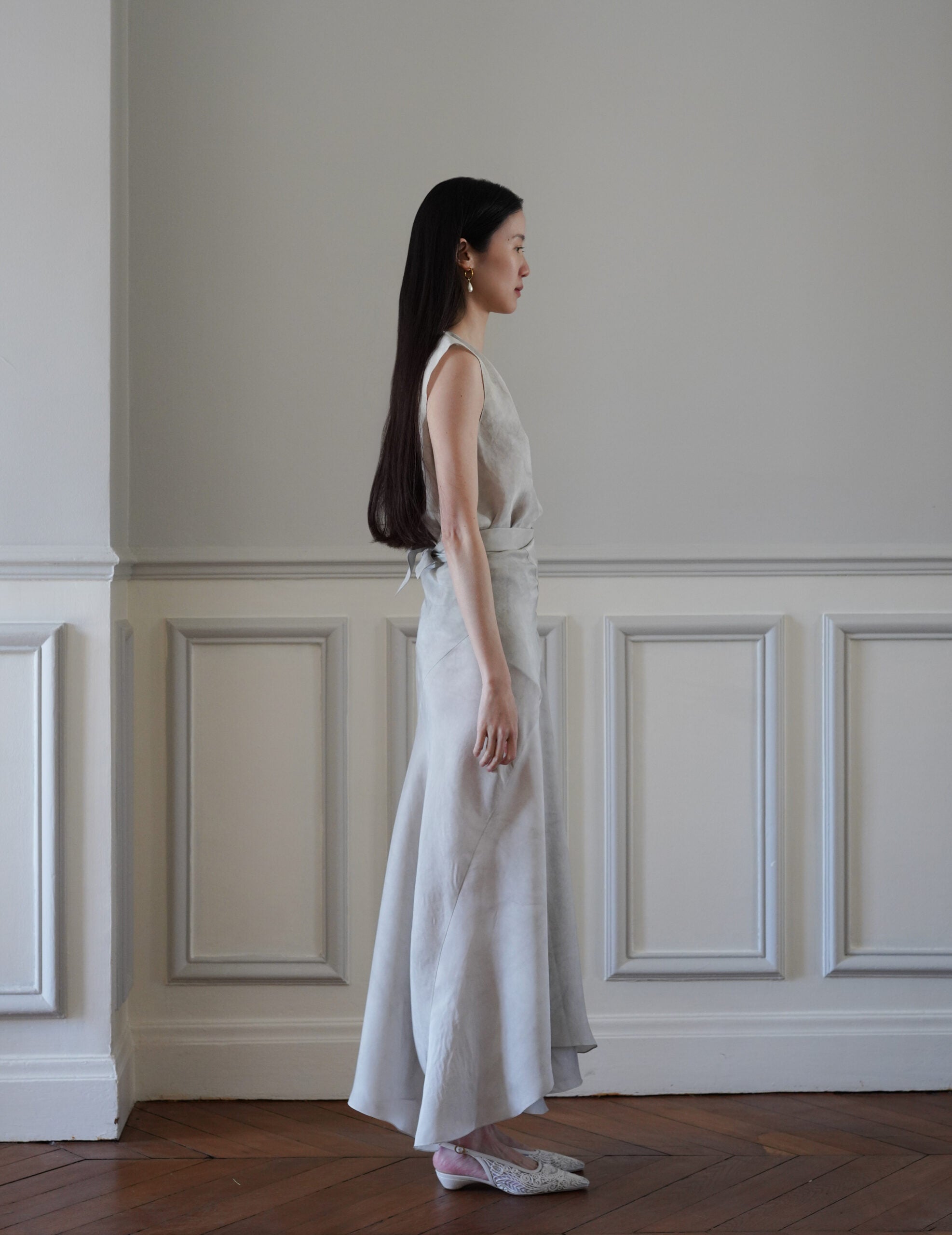 CORTANA | Dali Wrap Skirt・Fade Ash