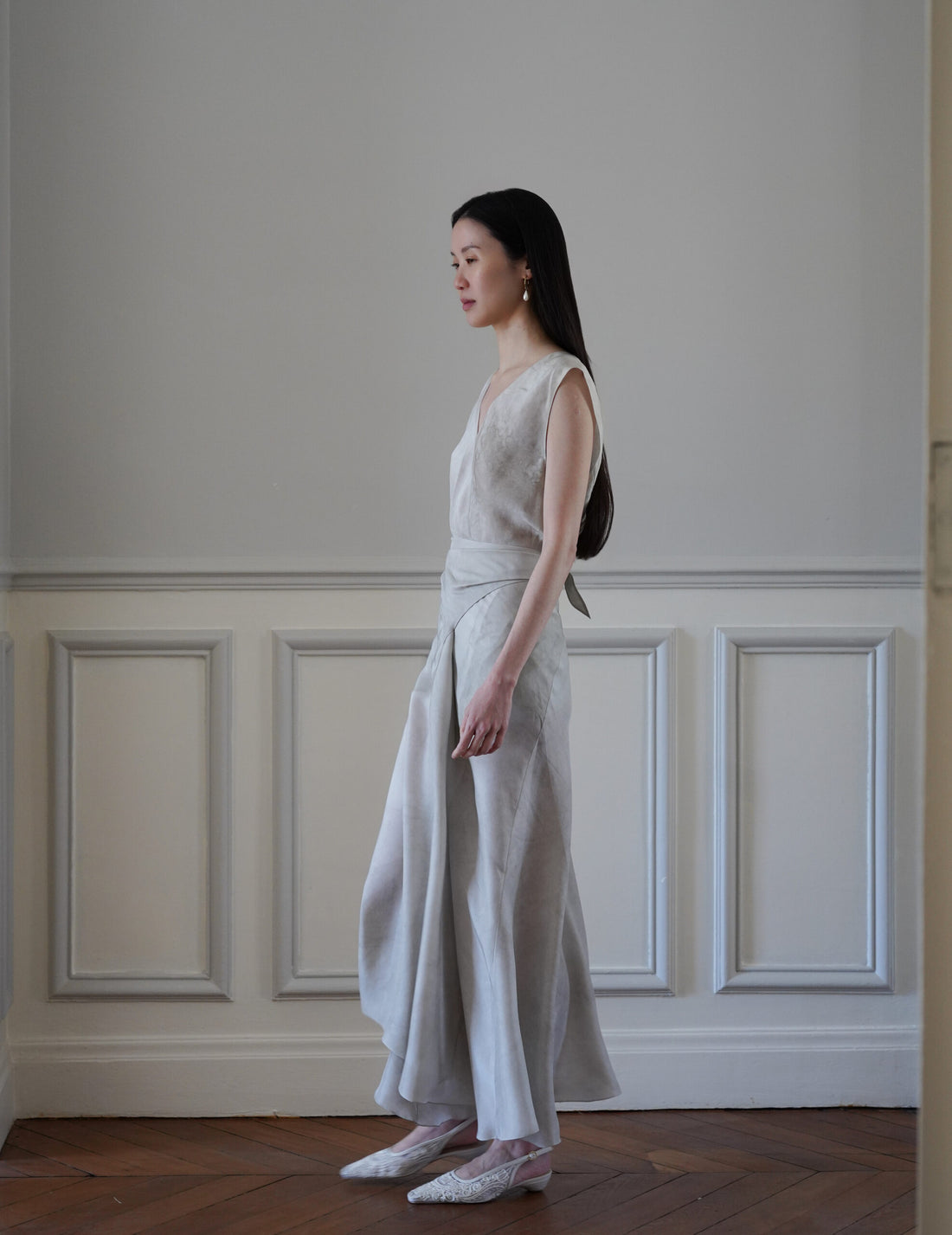 CORTANA | Dali Wrap Skirt・Fade Ash