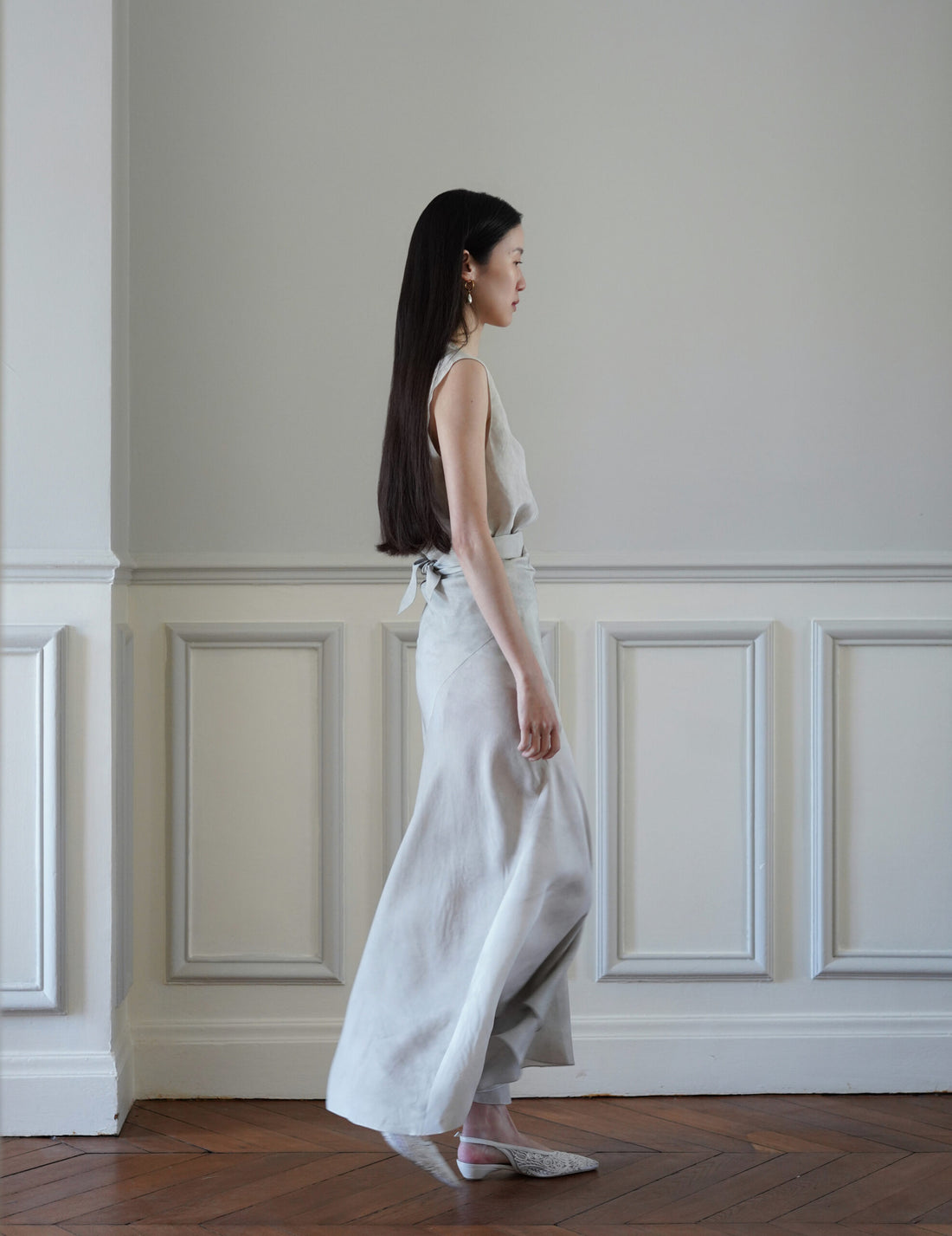 CORTANA | Dali Wrap Skirt・Fade Ash