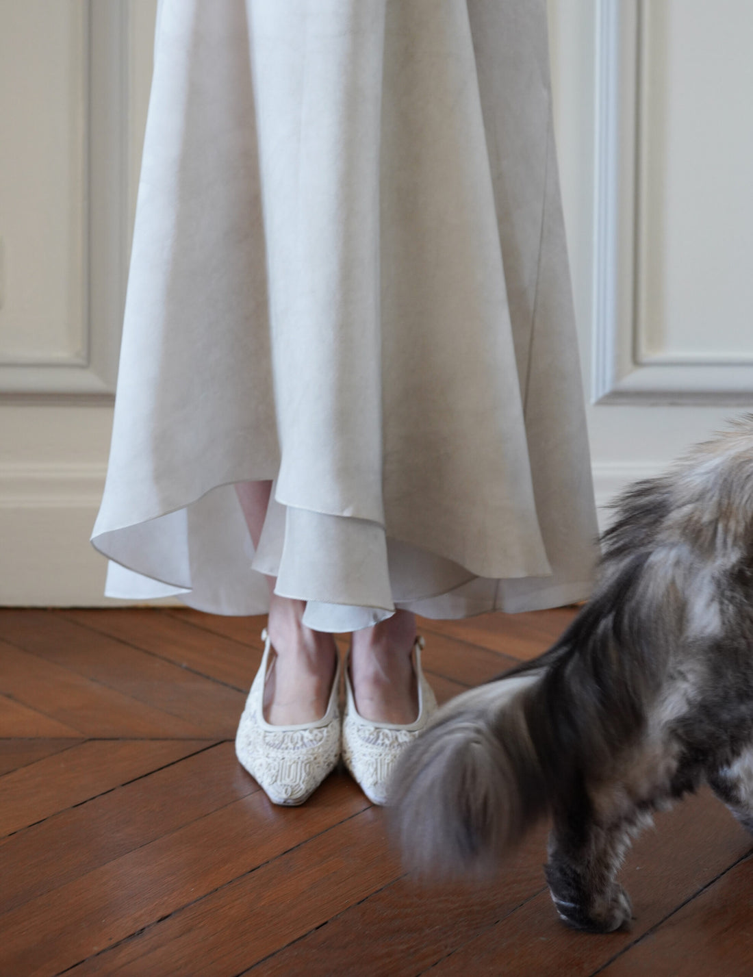 CORTANA | Dali Wrap Skirt・Fade Ash