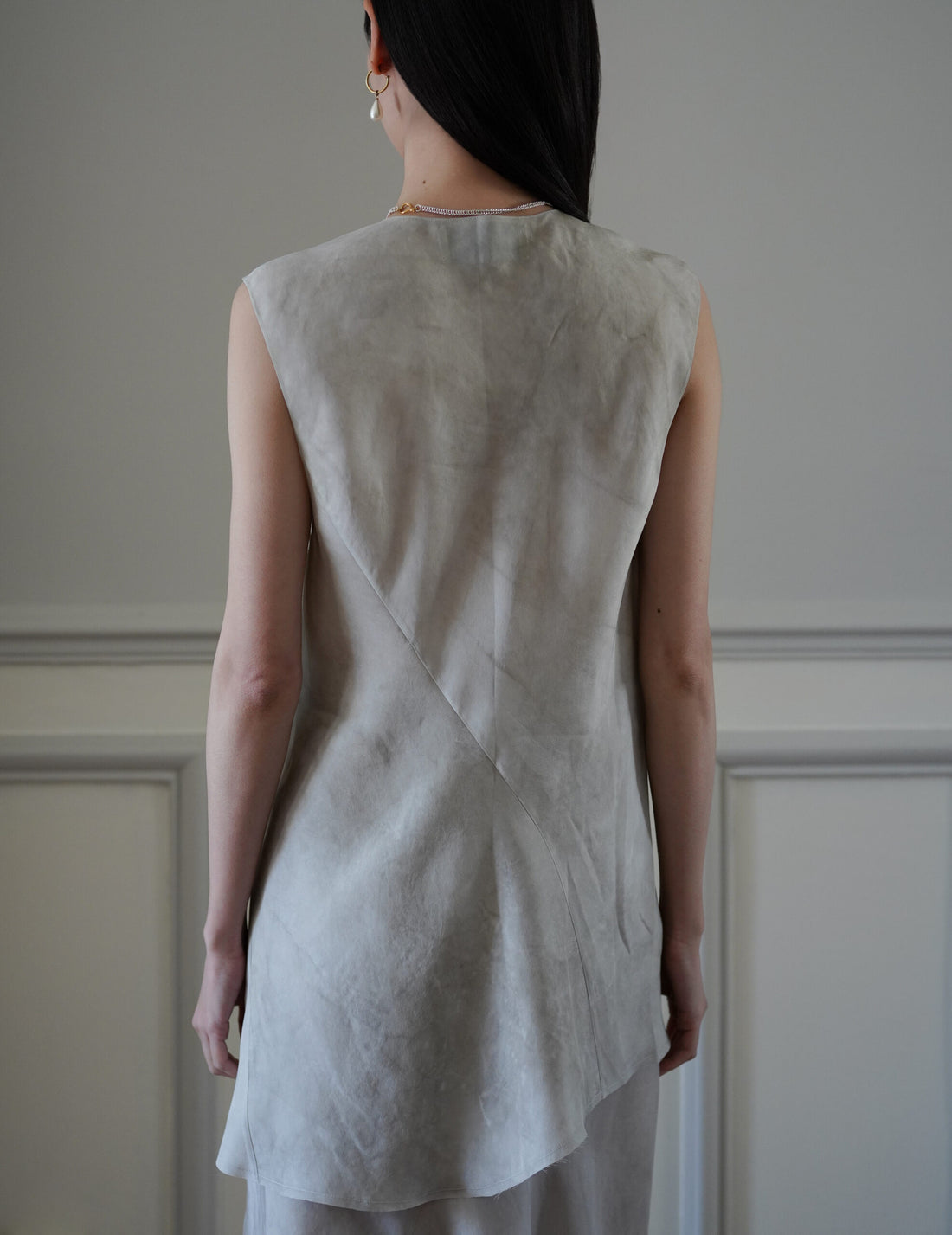 CORTANA | Dali Silk Top・Fade Ash