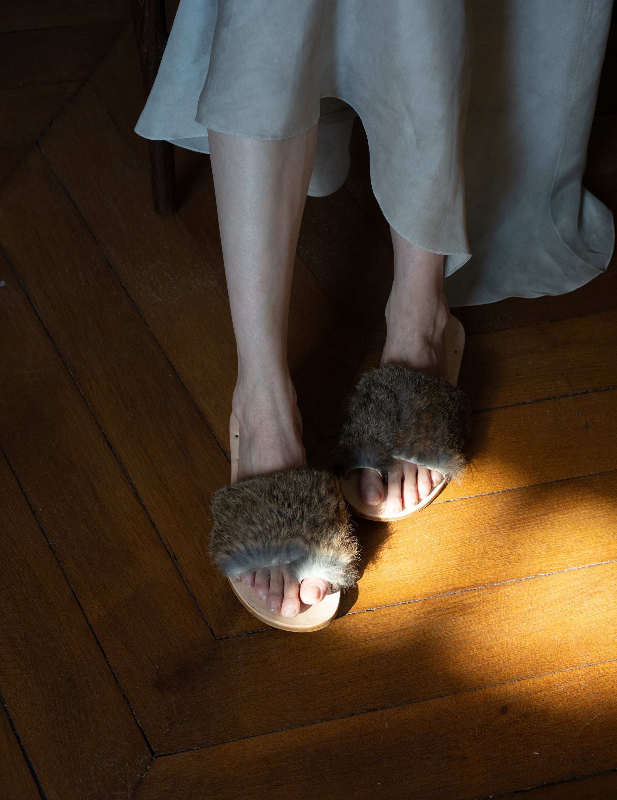 Fur Sandals・Natural