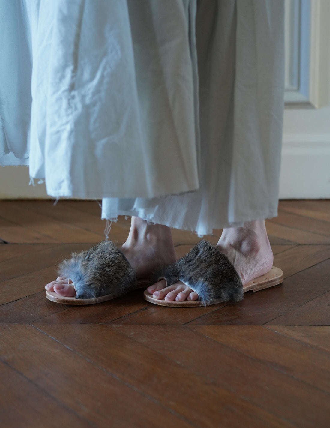 QUITAN | Fur Sandals・Natural