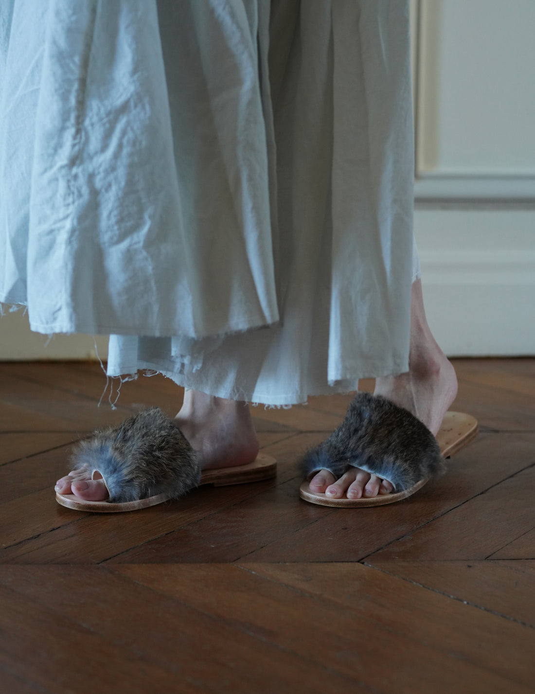 QUITAN | Fur Sandals・Natural