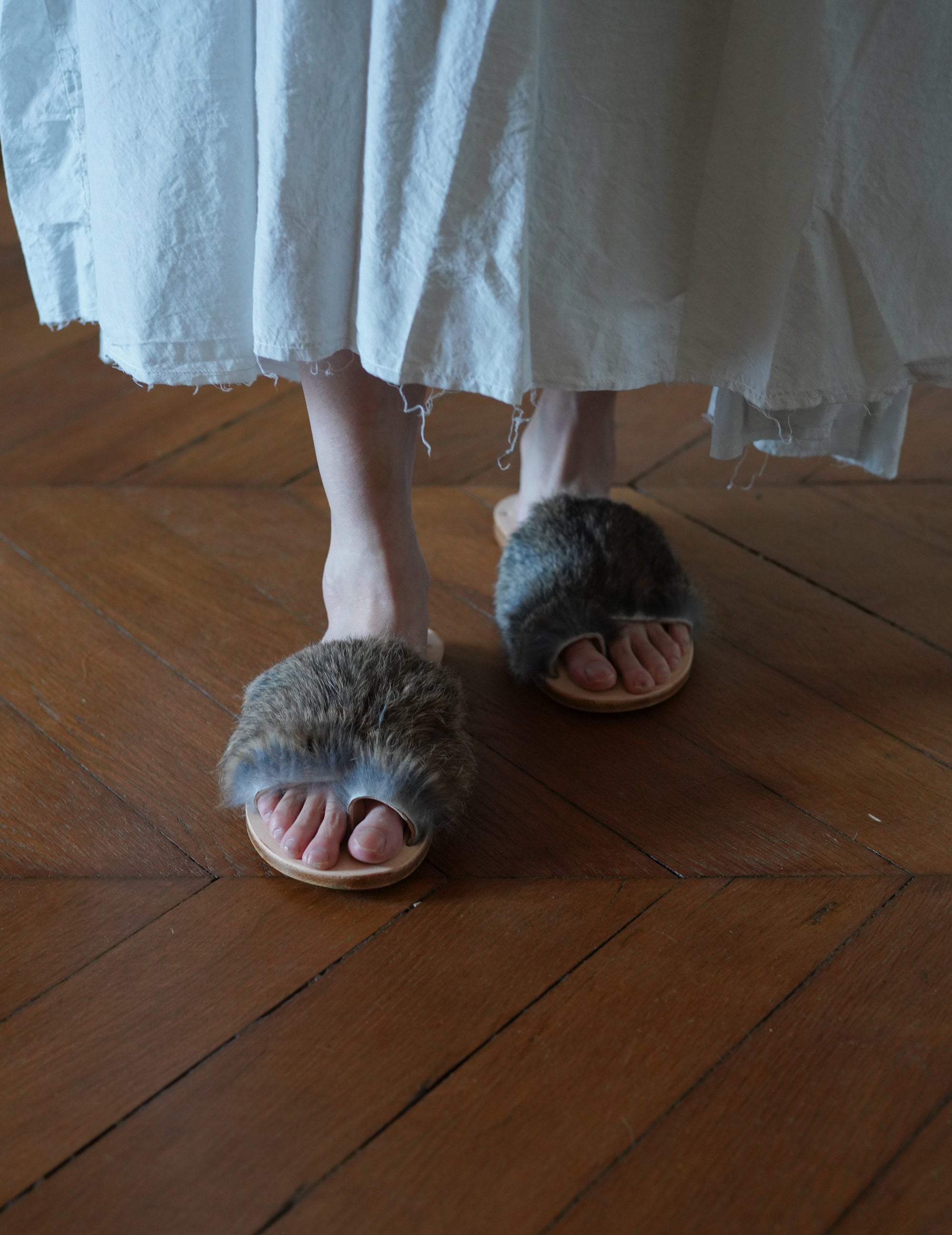 Fur Sandals・Natural